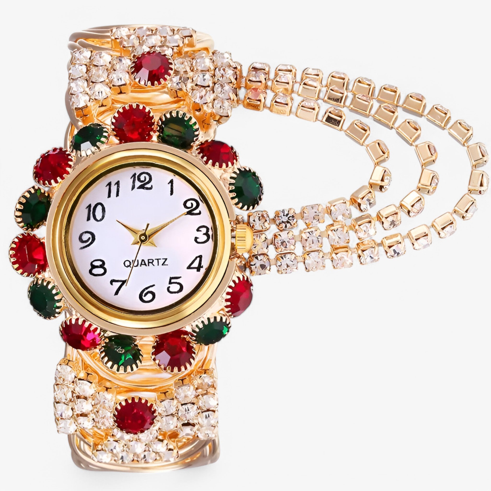 Orologio al quarzo con strass e cinturino in acciaio Uomo - Colorato - acciaio cinturino female watch orologio orologio quarzo quarzo strass uomo watch for women watches - Concept Palermo