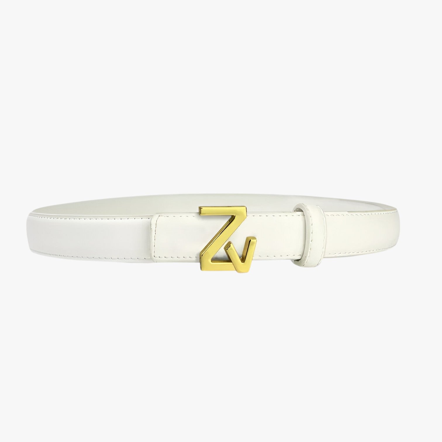 Cintura da donna con fibbia ZV - bianco 110cm - Belts cintura cintura donna donna fibbia waist belt for women women belt round women belts Womens belt - Concept Palermo