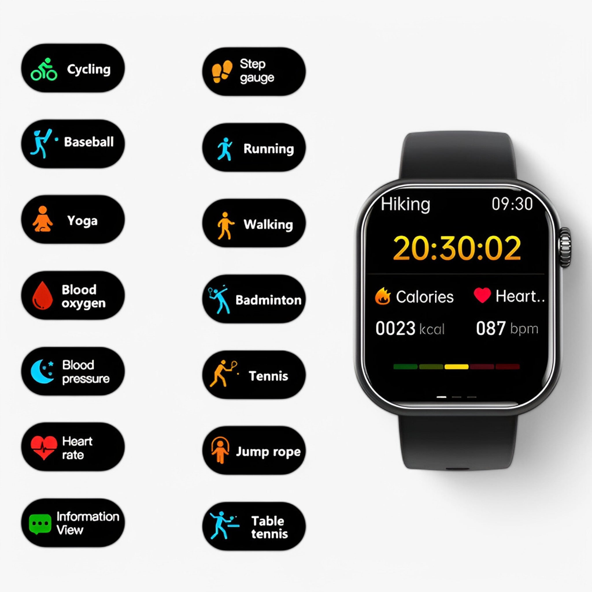 Smartwatch Sportivo Avanzato Uomo - - accessoires avanzato horloges smartwatch smartwatch sportivo sport sportivo uomo watches - Concept Palermo