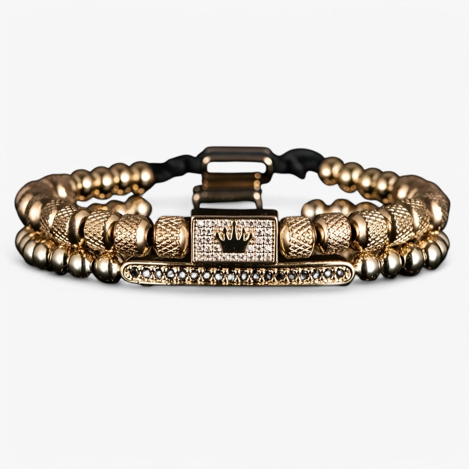 Crown Power - Set di 2 braccialetti per stile e autostima - - autostima braccialetti BRACELET crown crown power jewelry mens accessory mens bracelet power stile - Concept Palermo