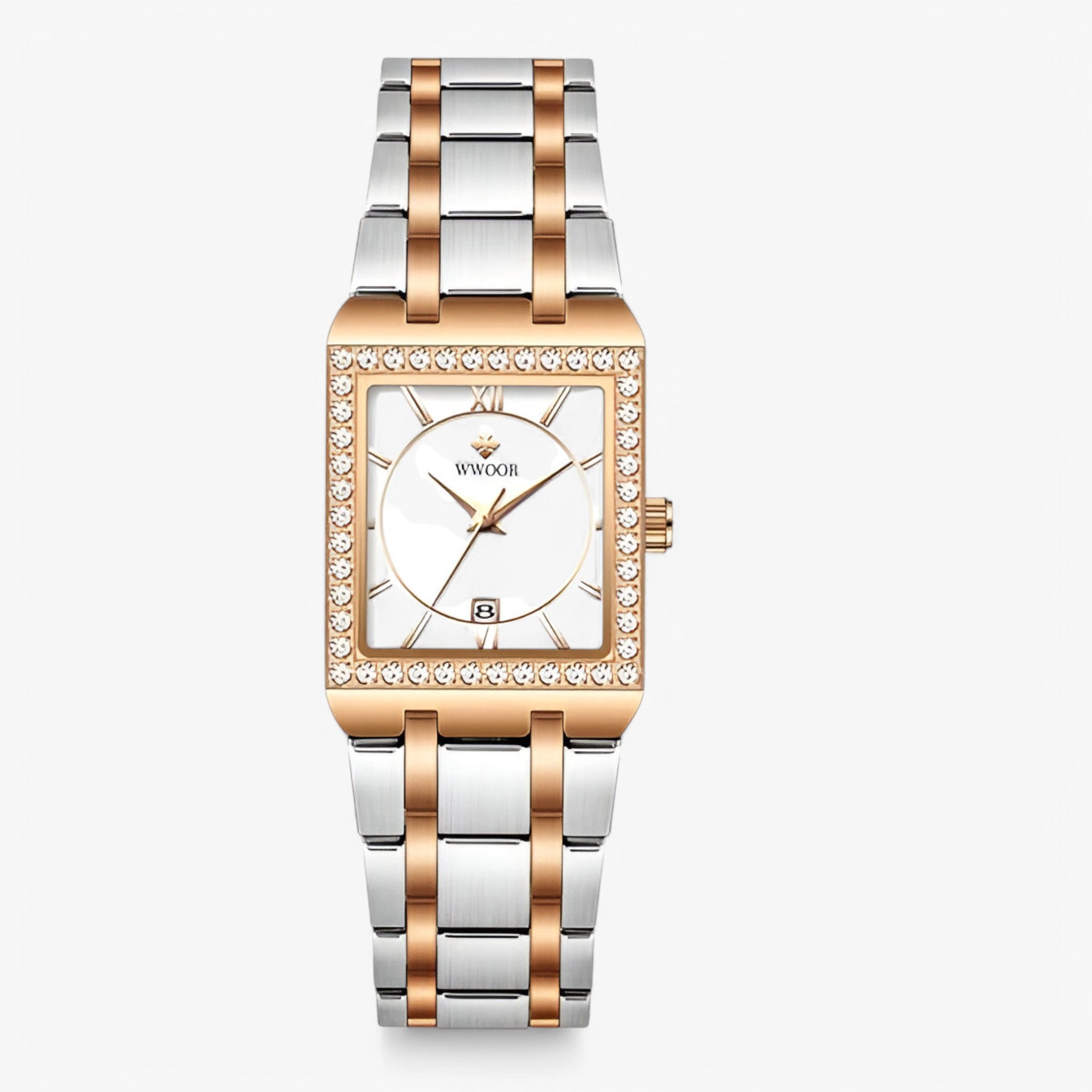 Orologio da Donna con Diamanti Quadrati - argento oro bianco - diamanti donna orologio orologio donna quadrati watch for women watches women watch - Concept Palermo