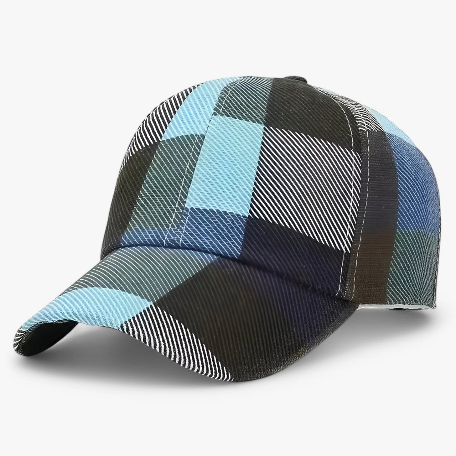 Tenda da sole a quadri - Fresca e protezione UV Uomo - Blauw - Bags caps fresca men's hat mens accessory protezione quadri sole tenda tenda sole uomo - Concept Palermo