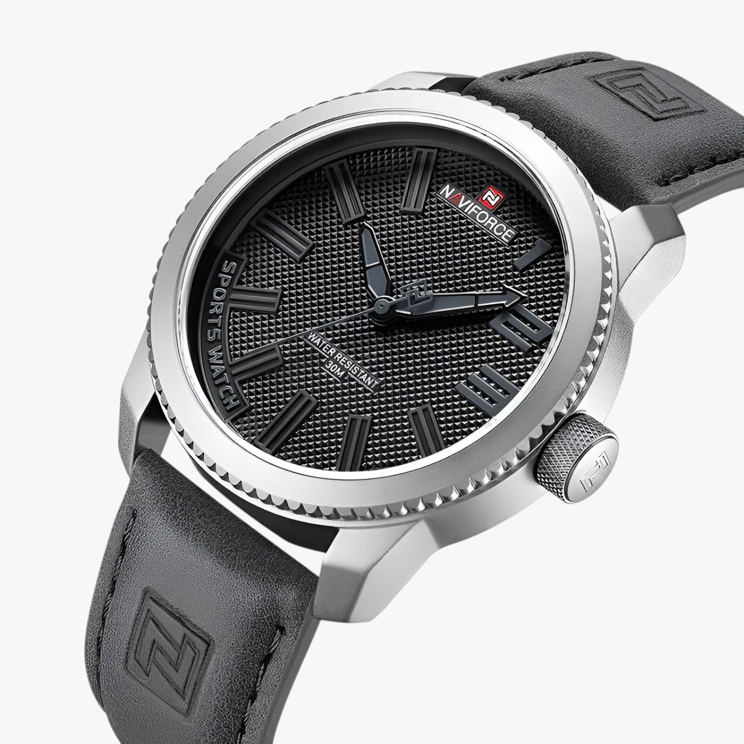 Orologio sportivo e impermeabile da uomo - Argento e nero - impermeabile mens watch orologio orologio sportivo sportivo uomo watch for men watches WATCHES FOR MEN - Concept Palermo