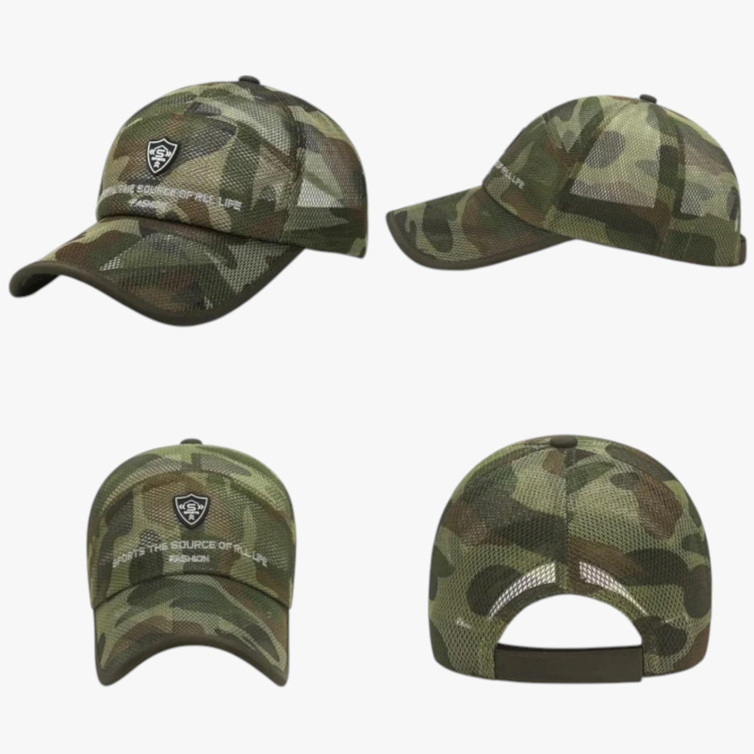 Cappello Sportivo Estivo Traspirante con Visiera Jungle Uomo - - Baseball caps cappello cappello sportivo caps estivo jungle men's hat mens cap sportivo traspirante uomo - Concept Palermo