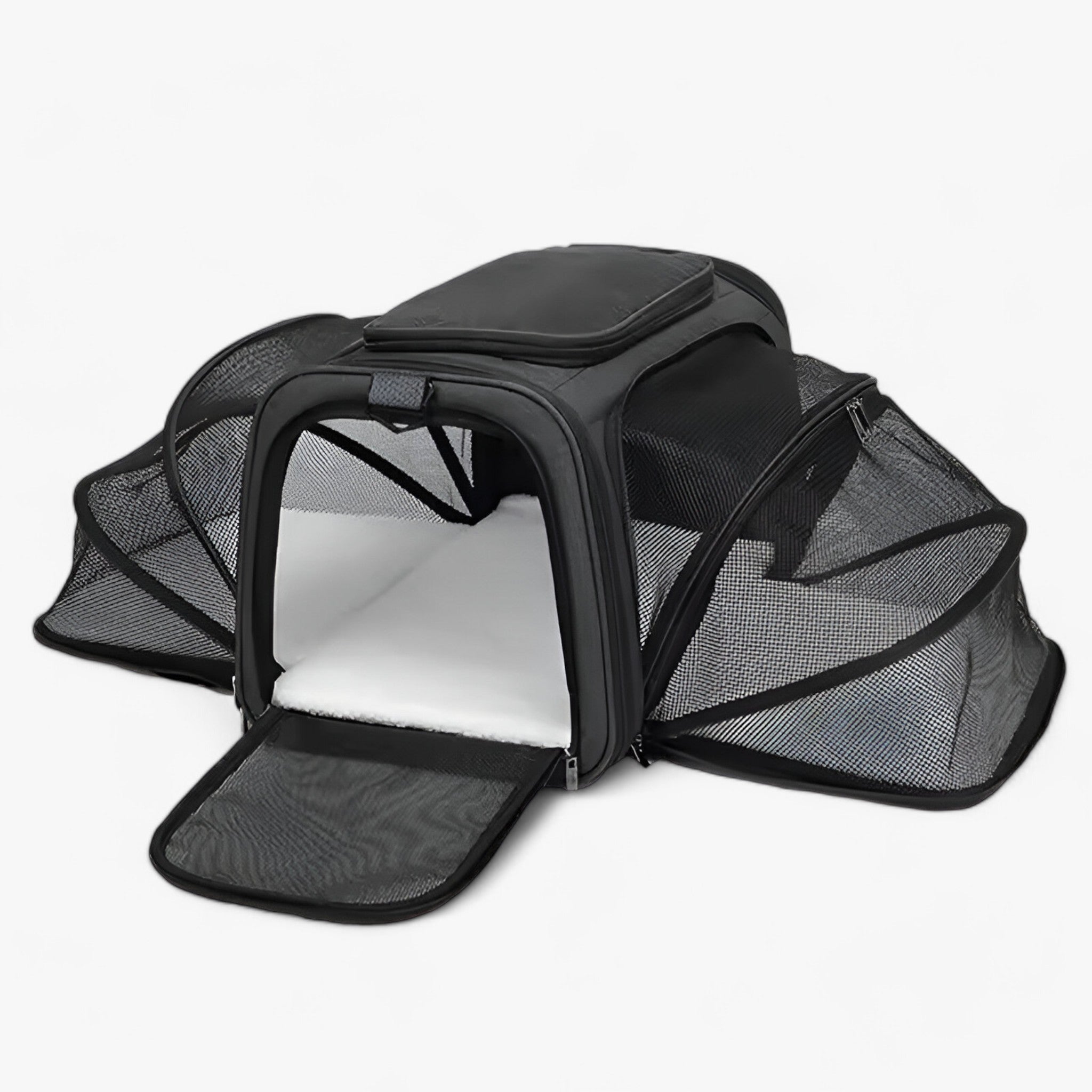 Zaino Trasportabile per Animali a Maglia e Pieghevole Uomo - Nero - animali Dog dog bag DOG SUPPLIES maglia pets & supplies pieghevole trasportabile uomo zaino zaino trasportabile - Concept Palermo