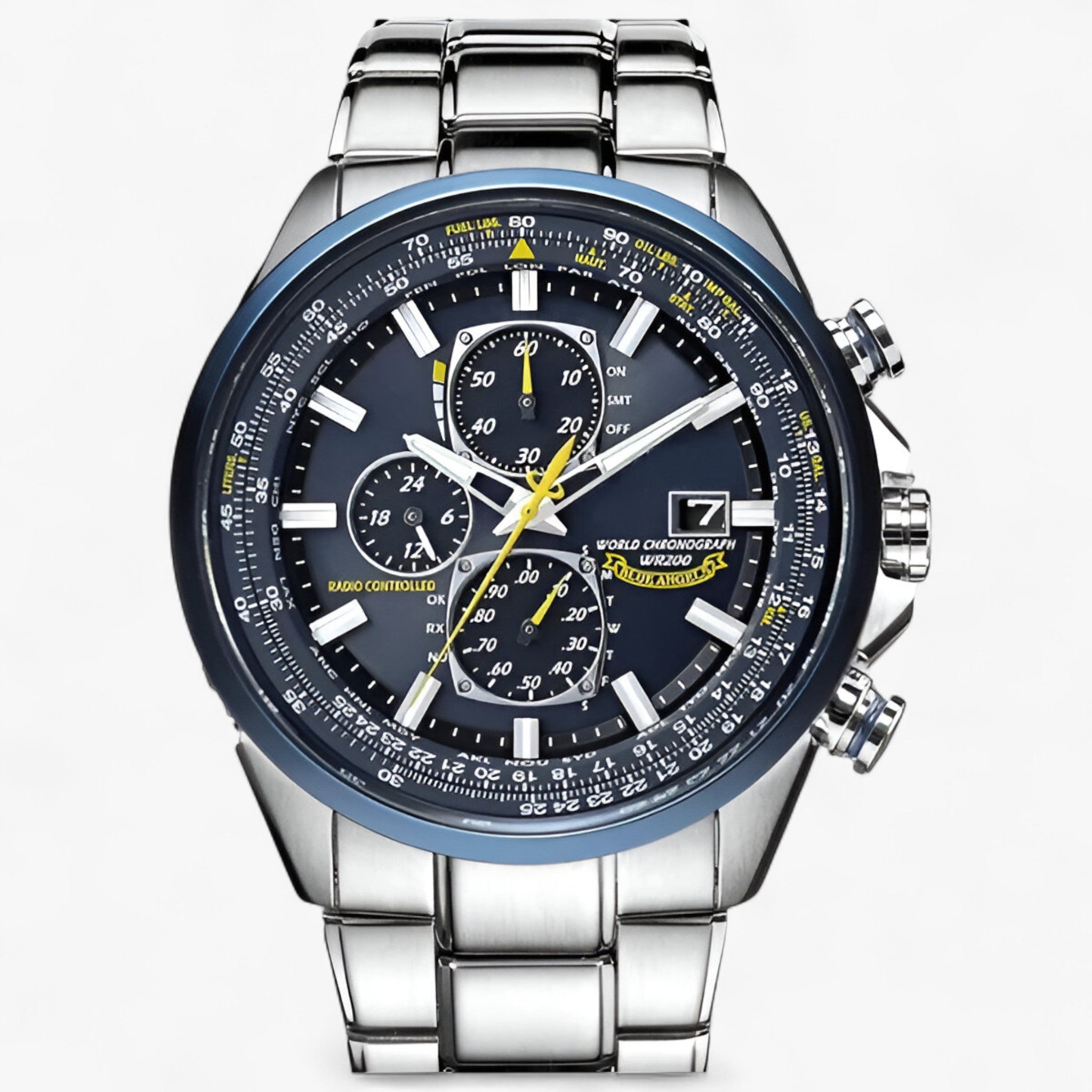 Orologio Cronografo Uomo MultiSteel 42mm, Acciaio Argento con Quadrante Blu Elegante - 3 pulsanti acciaio-blu - acciaio cronografo multisteel orologio orologio cronografo uomo vero watches WATCHES FOR MEN - Concept Palermo
