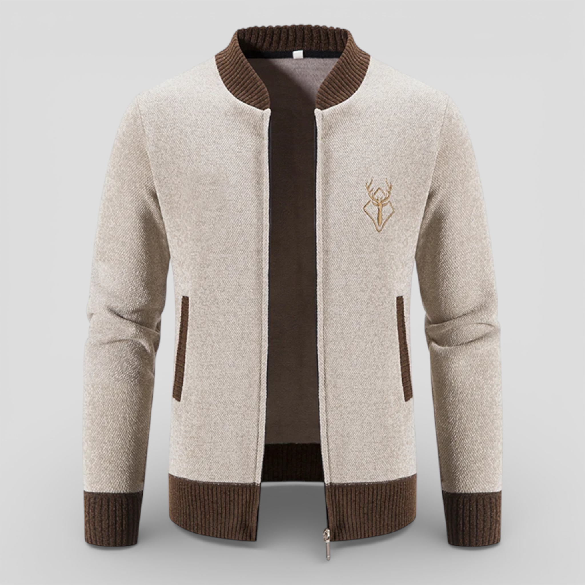 Cardigan Zippato Uomo 100% Lana Merino - Caldo, Morbido e Confortevole - - cardigan cardigan avec poches cardigan zippé cardigan élégant cardigans pour hommes chaud et pratique cross-from-marche-lino-15840255050077 homme mode masculine New-google outerwear moderne pratique style polyvalent vêtement homme vêtement léger zippé - Concept Palermo