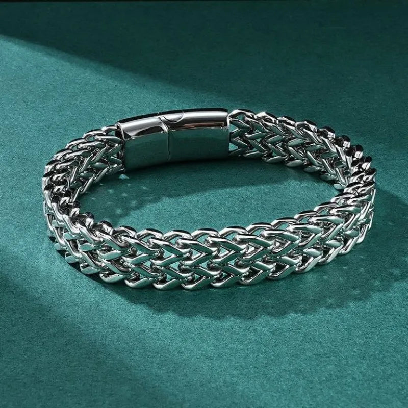 Bracciale in acciaio inossidabile – chiusura invisibile e vestibilità Uomo - - acciaio bracciale bracciale acciaio BRACELET chiusura inossidabile invisibile jewelry mens accessory mens bracelet uomo - Concept Palermo
