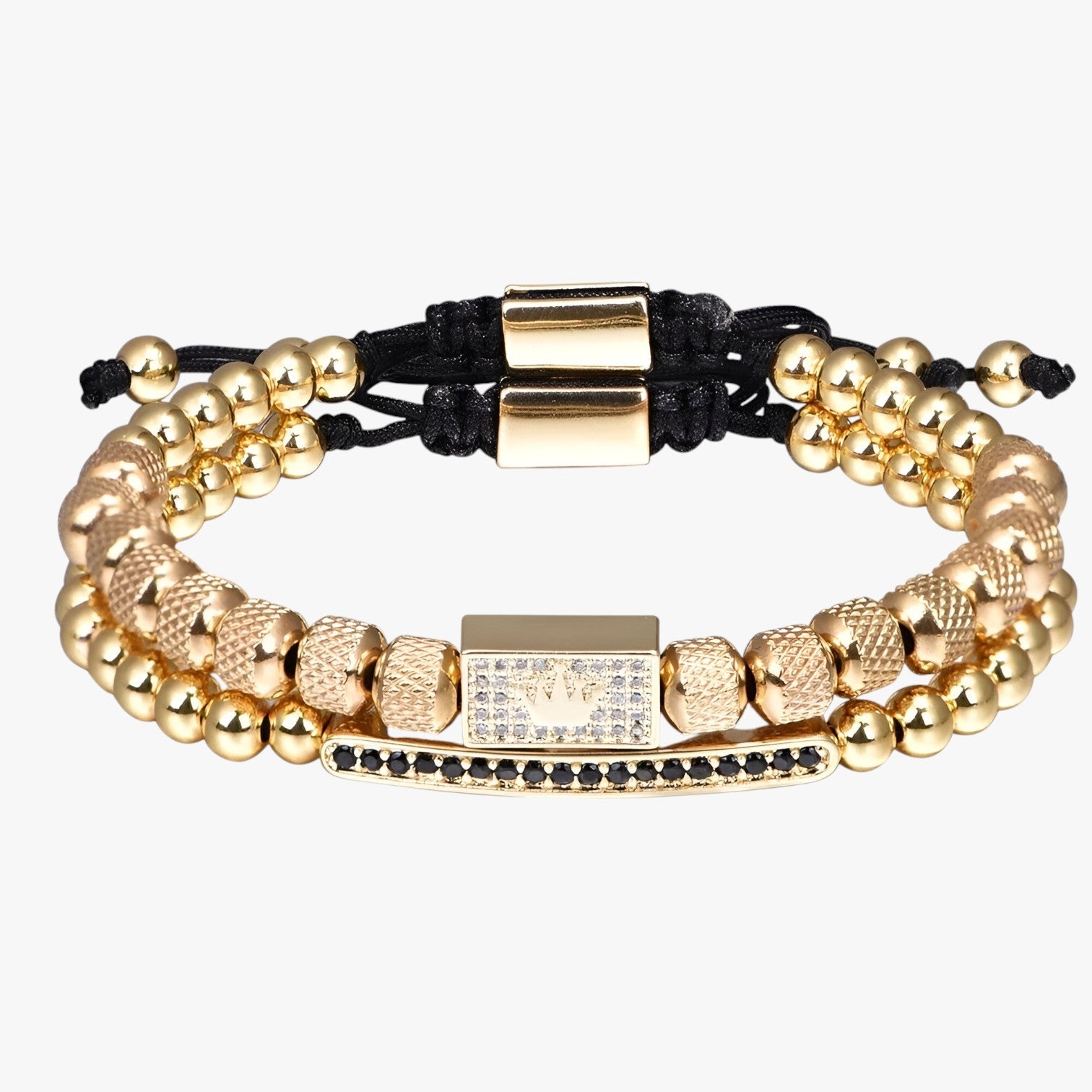 Crown Power - Set di 2 braccialetti per stile e autostima - - autostima braccialetti BRACELET crown crown power jewelry mens accessory mens bracelet power stile - Concept Palermo