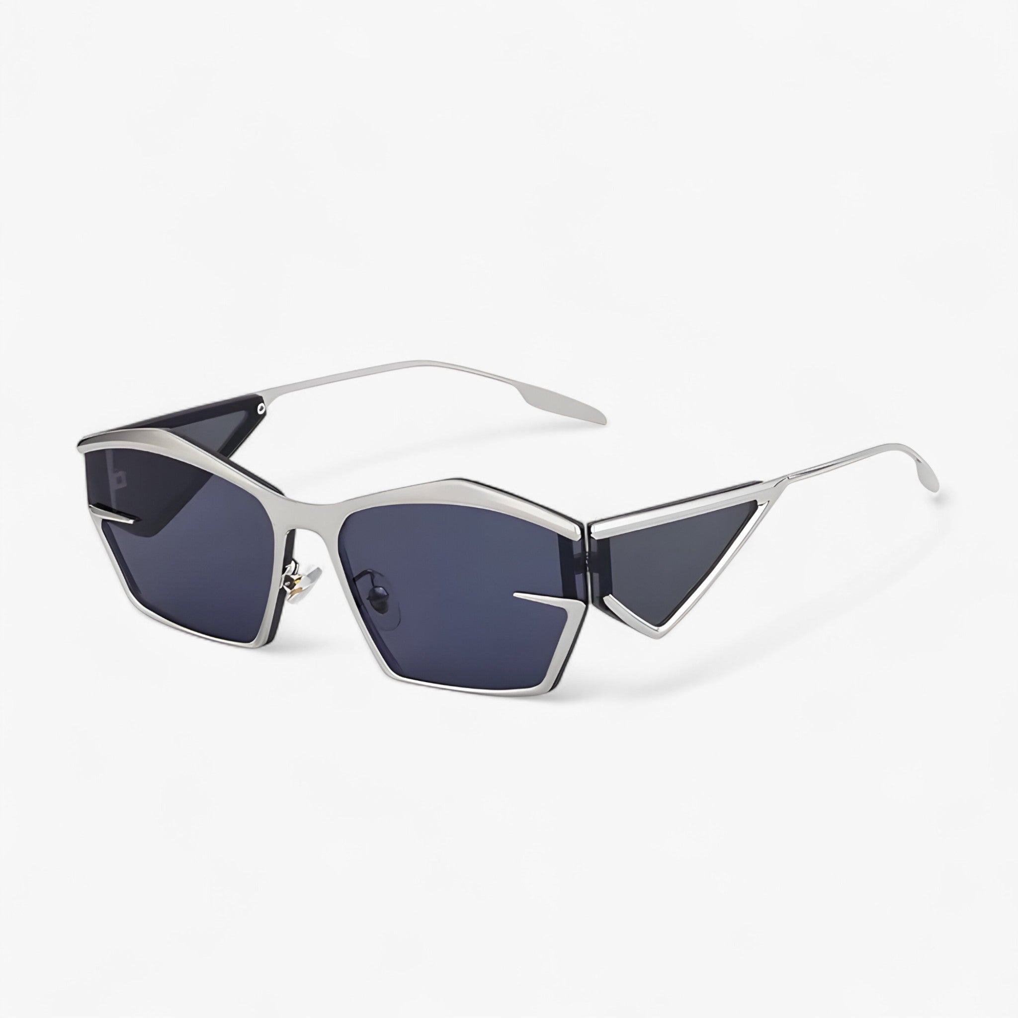 Occhiali da sole punk in metallo Y2K per esterni Uomo - NeroArgento - esterni Fashion Sunglasses men sunglasses polarized mens sunglasses metallo occhiali occhiali sole Polarized man sunglasses punk sole sunglasses sunglasses polarized men uomo - Concept Palermo
