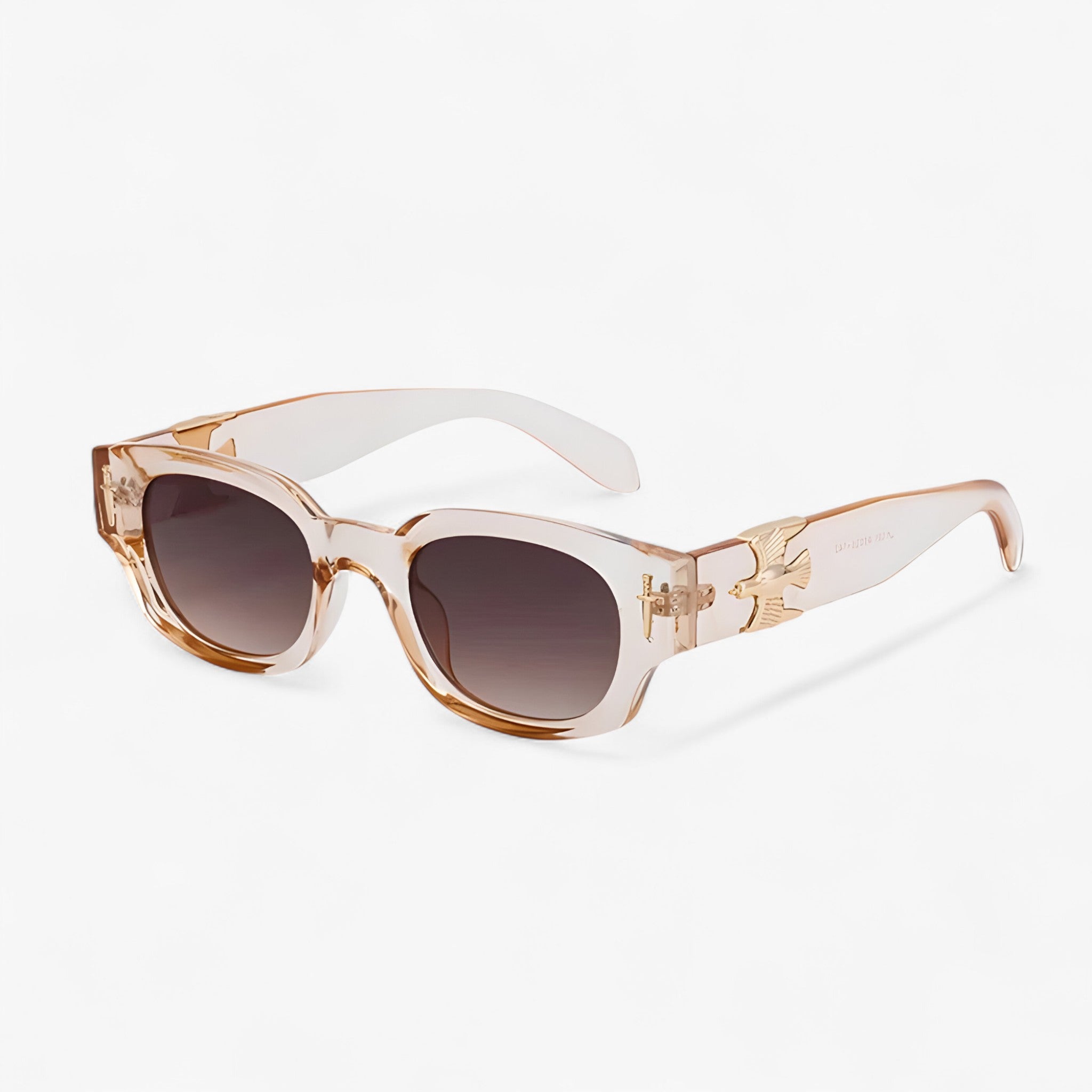 Occhiali da sole rettangolari vintage con aquila in volo Uomo - Marrone chiaro - aquila Fashion Sunglasses men sunglasses polarized mens sunglasses occhiali occhiali sole Polarized man sunglasses rettangolari sole sunglasses sunglasses polarized men uomo vintage - Concept Palermo