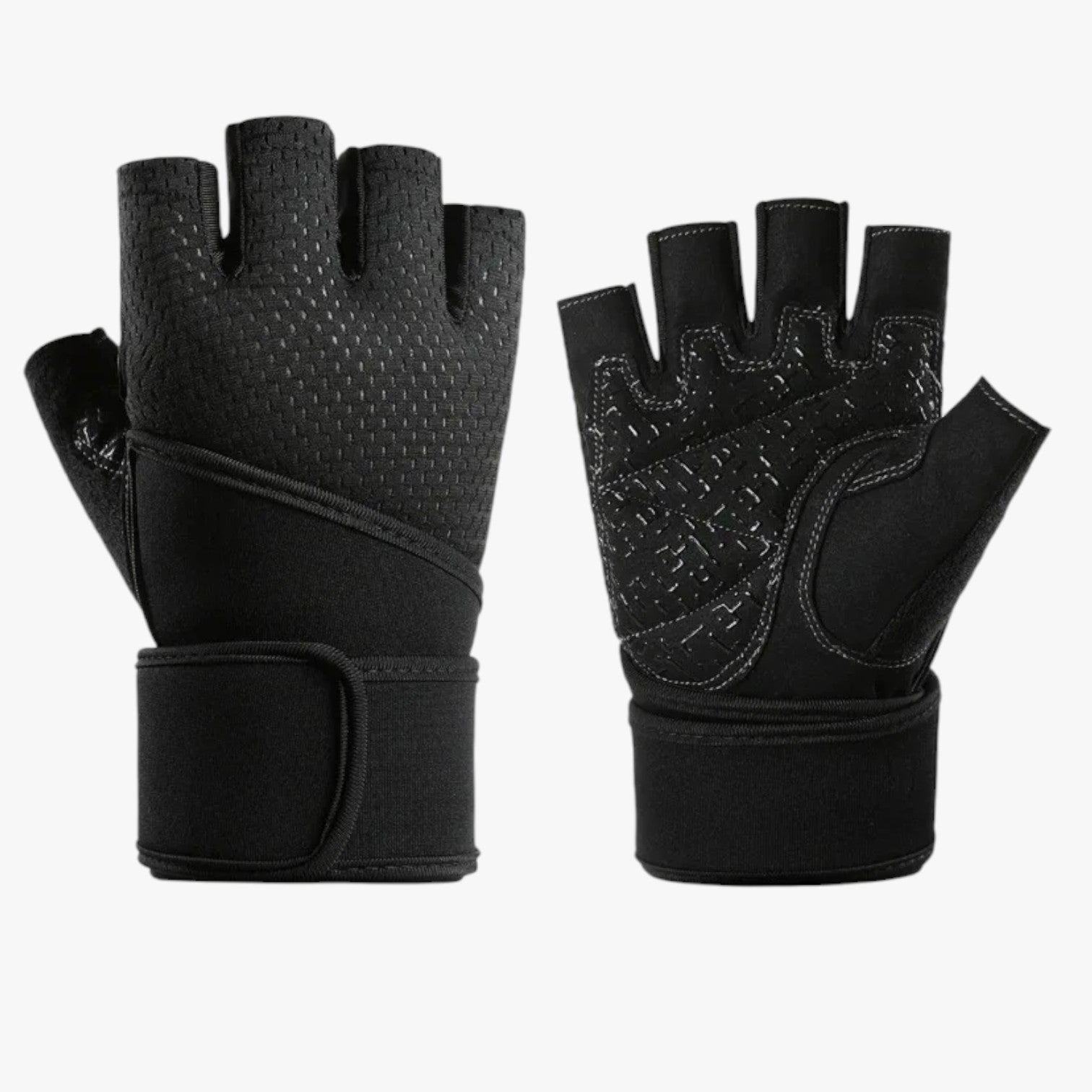 Guanti da palestra con grip antiscivolo e supporto polso Uomo - Nero Cina - alvin | guanti da palestra con grip antiscivolo e supporto polso - €25 antiscivolo gloves gloves for men grip guanti guanti palestra mens gloves palestra polso supporto - Concept Palermo