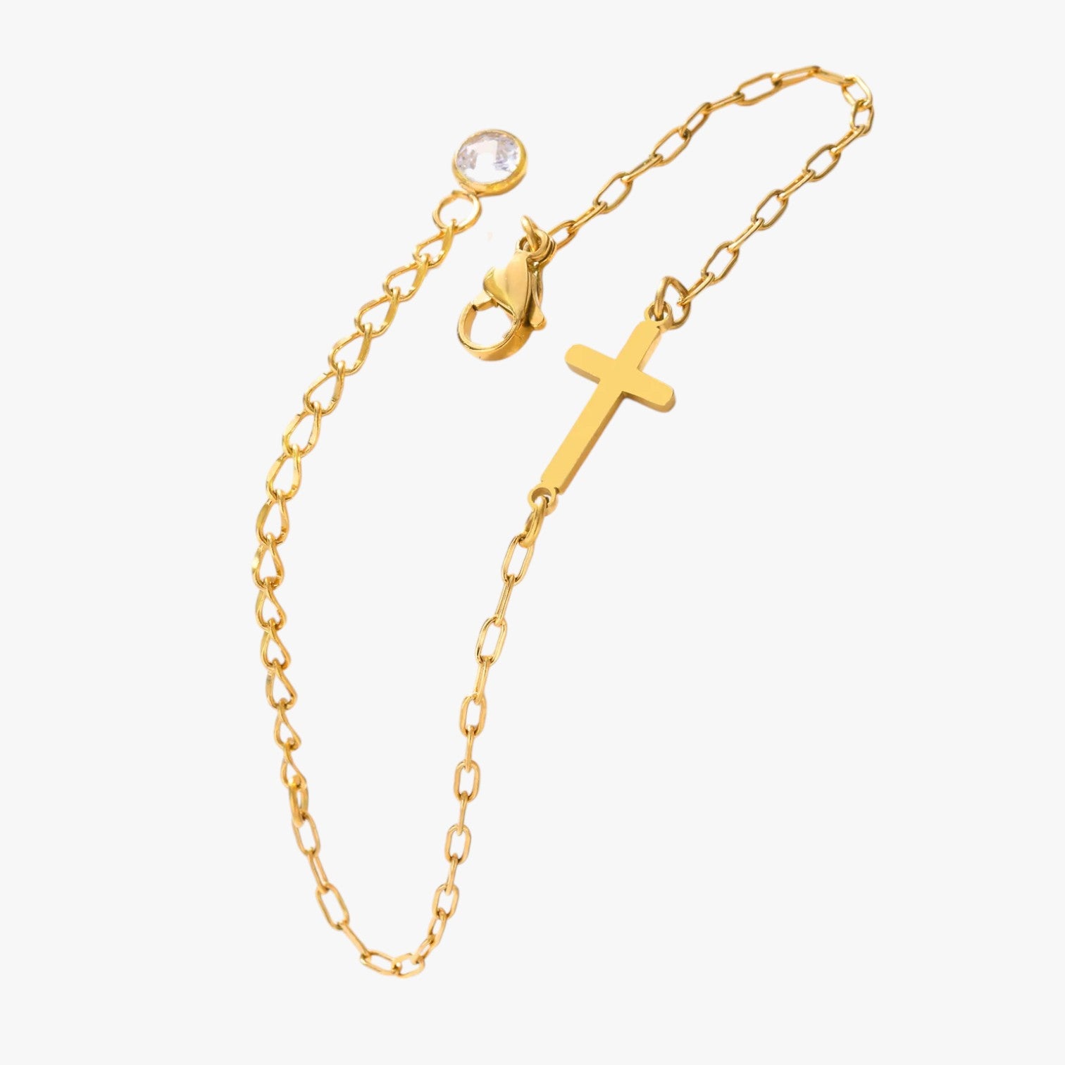 Bracciale con Croce in Acciaio – Eleganza Resistente all’Acqua Donna - - acciaio acqua bracciale bracciale croce BRACELET BRACELET FOR WOMEN BRACELETS bracelets for women croce donna eleganza jewelry women bracelets - Concept Palermo