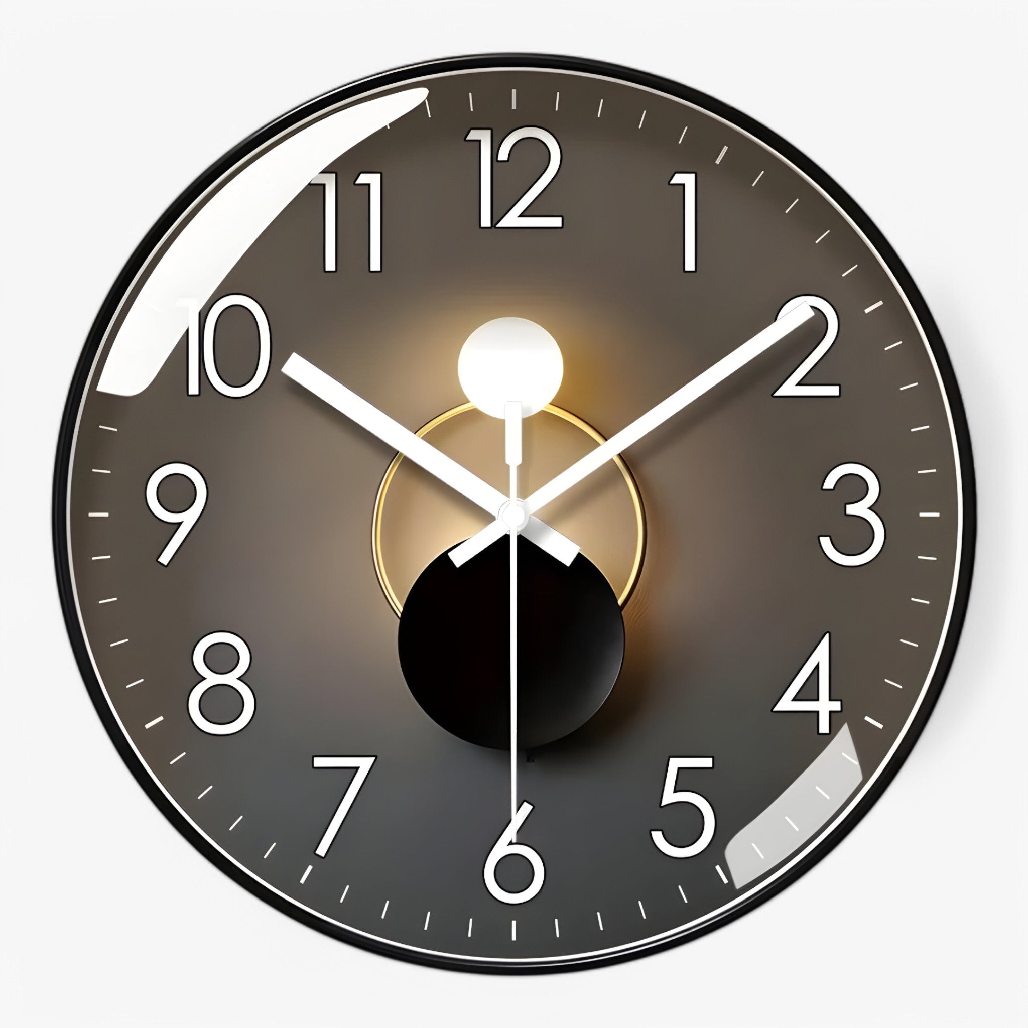 Orologio da Parete Moderno Nero Silenzioso 30cm, Design Minimalista per Casa e Ufficio - B - design orologio orologio parete P435 parete uomo wall clocks - Concept Palermo