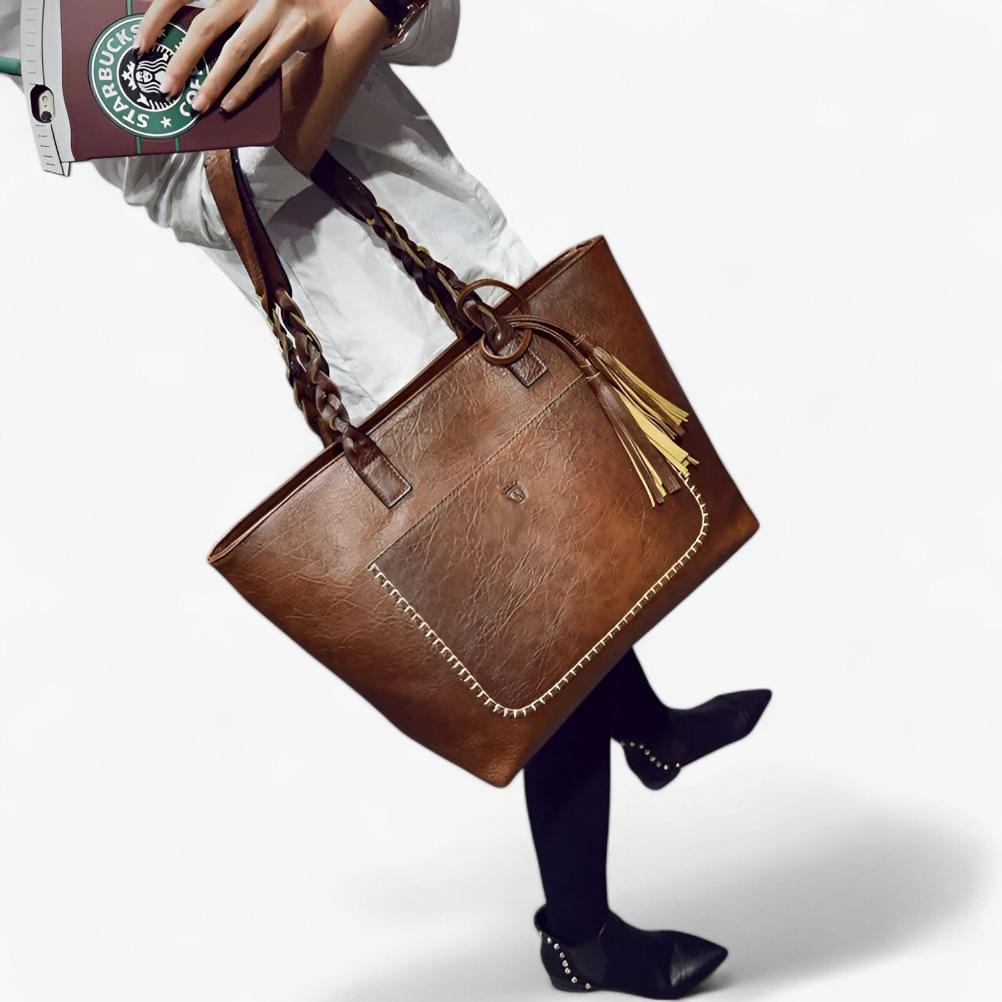 Borsa in pelle con nappina Donna - - accessoires bags borsa borsa pelle donna nappina pelle tassen - Concept Palermo