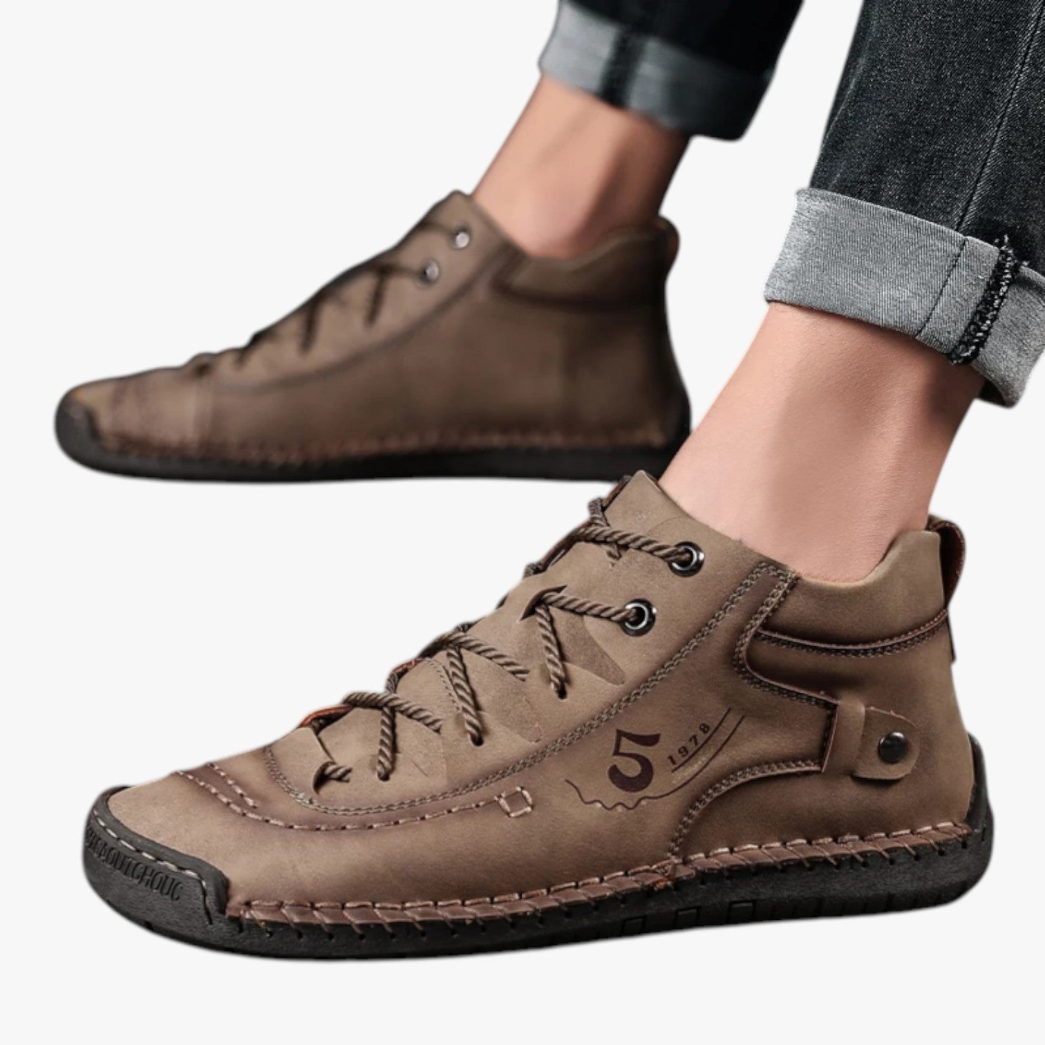 Scarpe casual da uomo in pelle cucite a mano: comfort a ogni passo - - Boots & Shoes casual comfort cucite mano Men's Shoes ogni passo pelle scarpe shoes - Concept Palermo