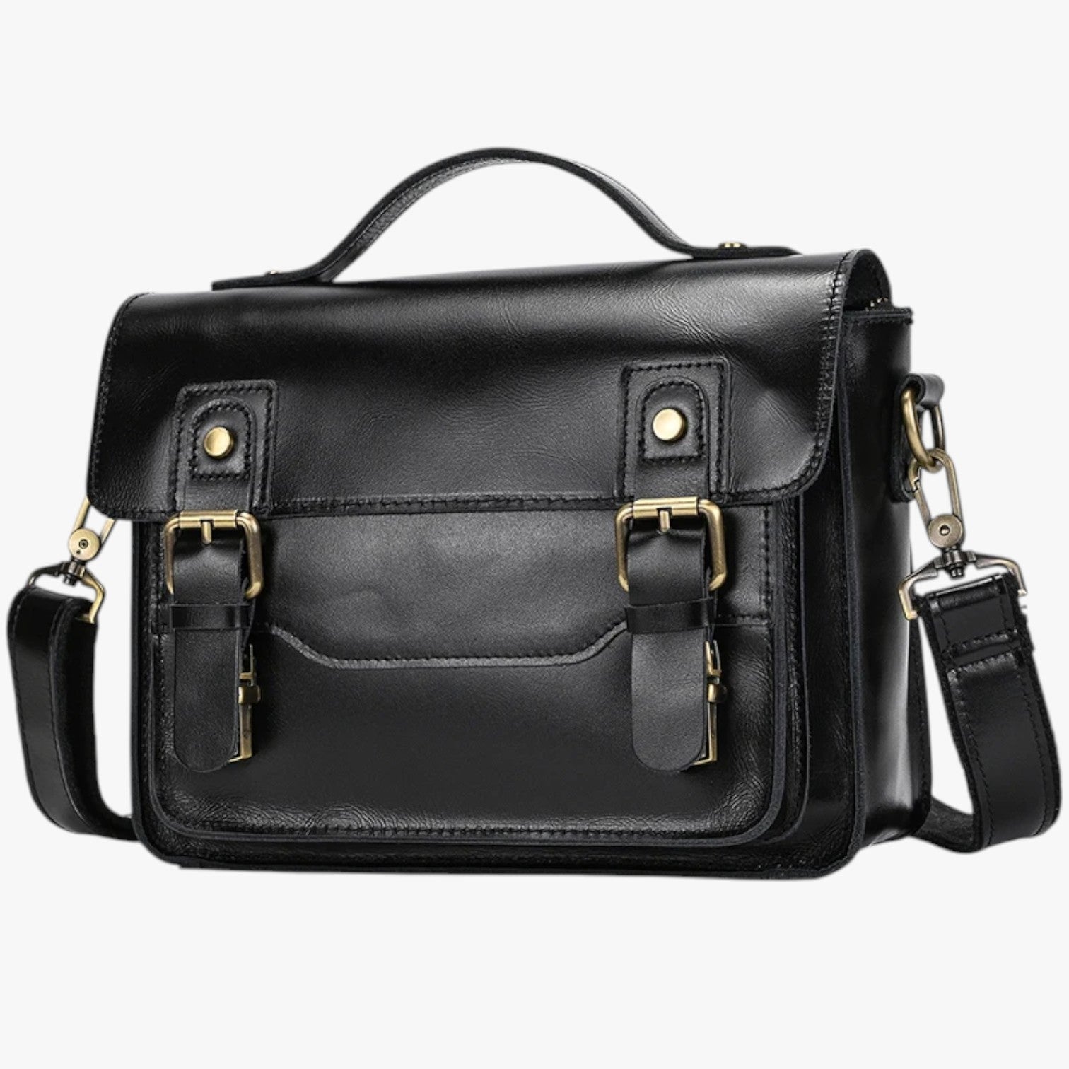 Borsa a tracolla antifurto unisex in pelle - Dark Brown Laser - antifurto Bags bags for men borsa borsa tracolla mens bag pelle Shoulder & Crossbody Bags tracolla unisex - Concept Palermo