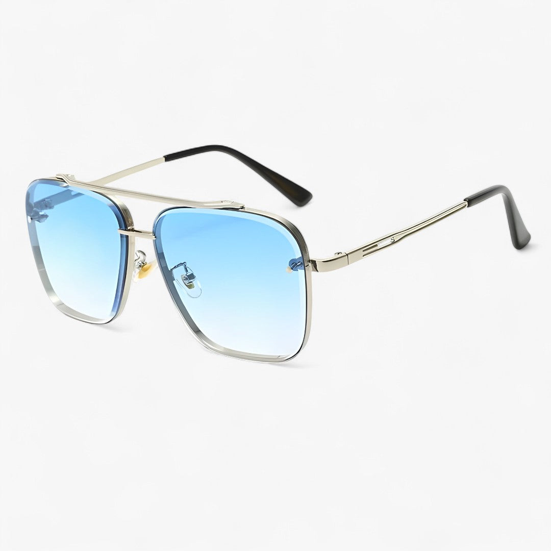 Occhiali da sole vintage con design in metallo Uomo - Cielo azzurro sfumato argento Come immagine - design Fashion Sunglasses men sunglasses polarized mens sunglasses metallo occhiali occhiali sole Polarized man sunglasses sole sunglasses sunglasses polarized men uomo vintage - Concept Palermo