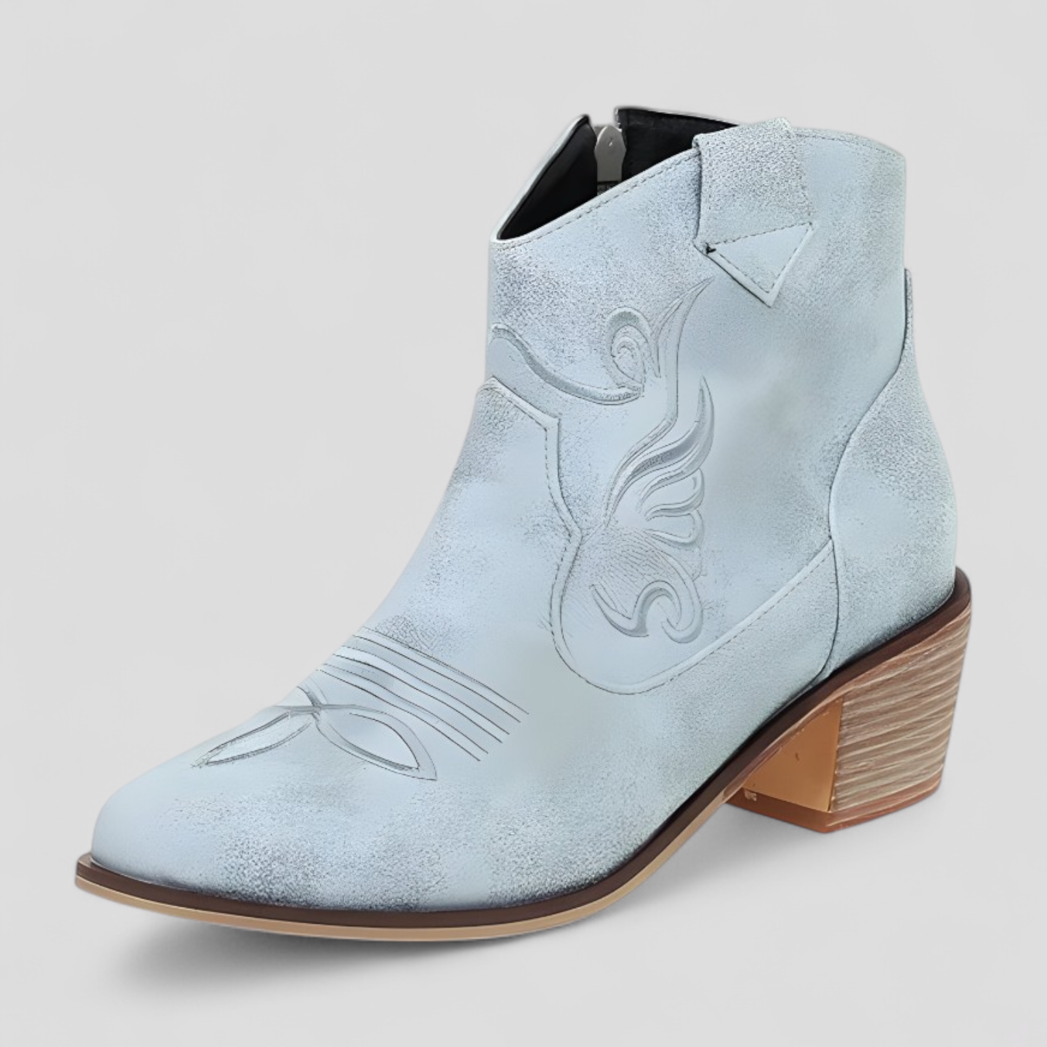 Stivali da cowboy invernali a punta per le stagioni fredde - Azzurro chiaro - BOOTS Boots & Shoes cowboy fredde invernali punta shoes stagioni stivali stivali cowboy - Concept Palermo