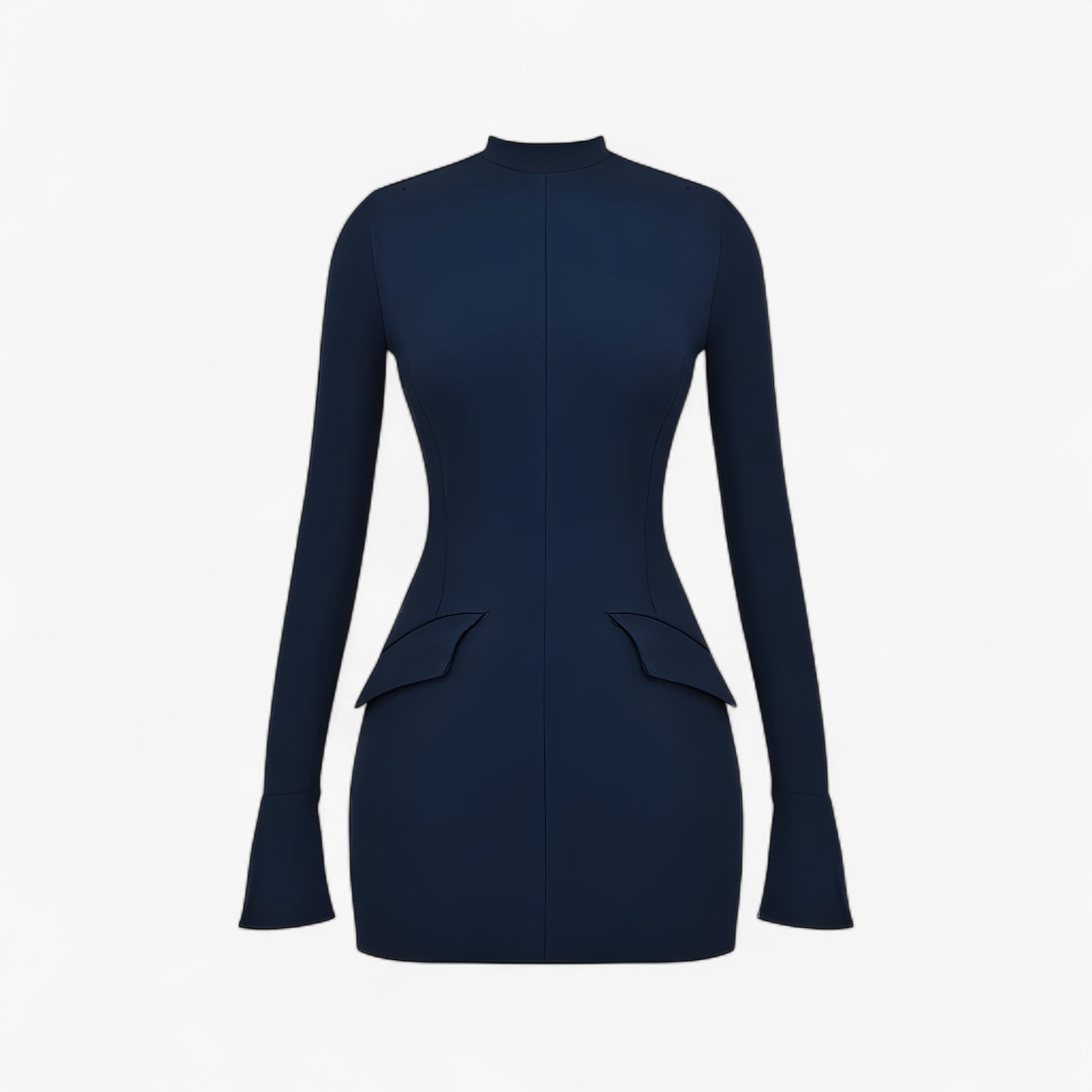Abito che scolpisce con eleganza Donna - blu navy S - abito abito scolpisce donna dresses eleganza female dress scolpisce - Concept Palermo