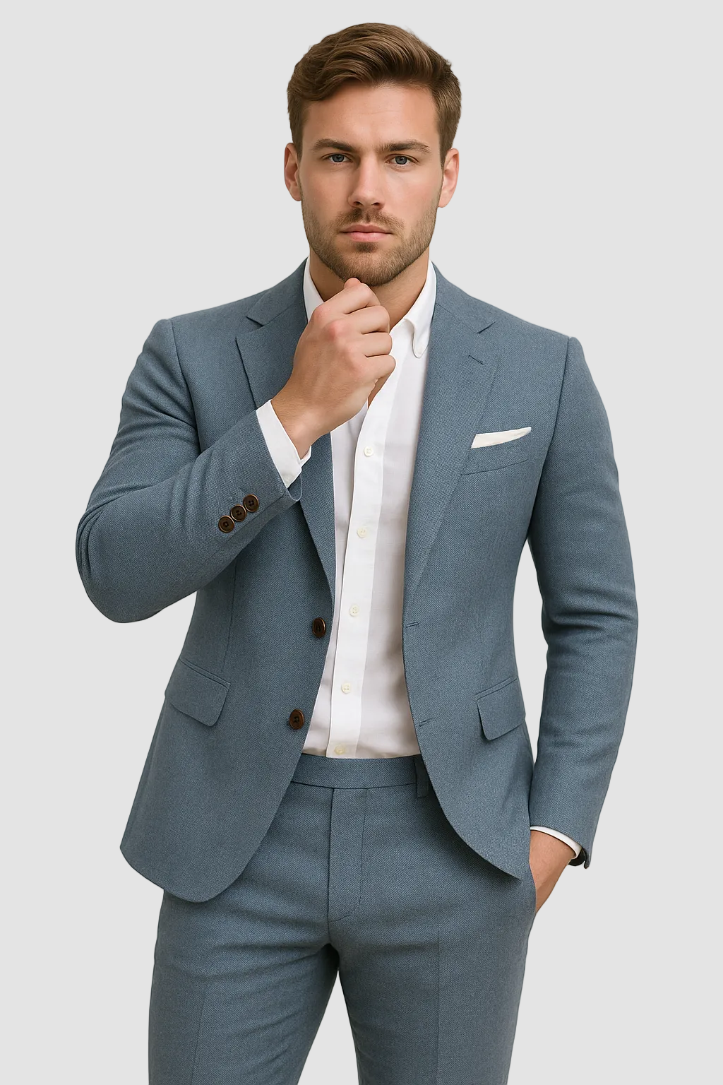 Completo Lino Uomo Slim Fit - Abito Elegante Estivo Matrimonio