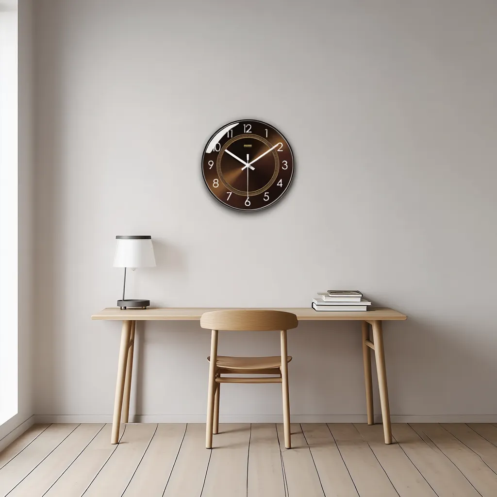 Orologio da Parete Design in Vetro Accessorio da Salotto