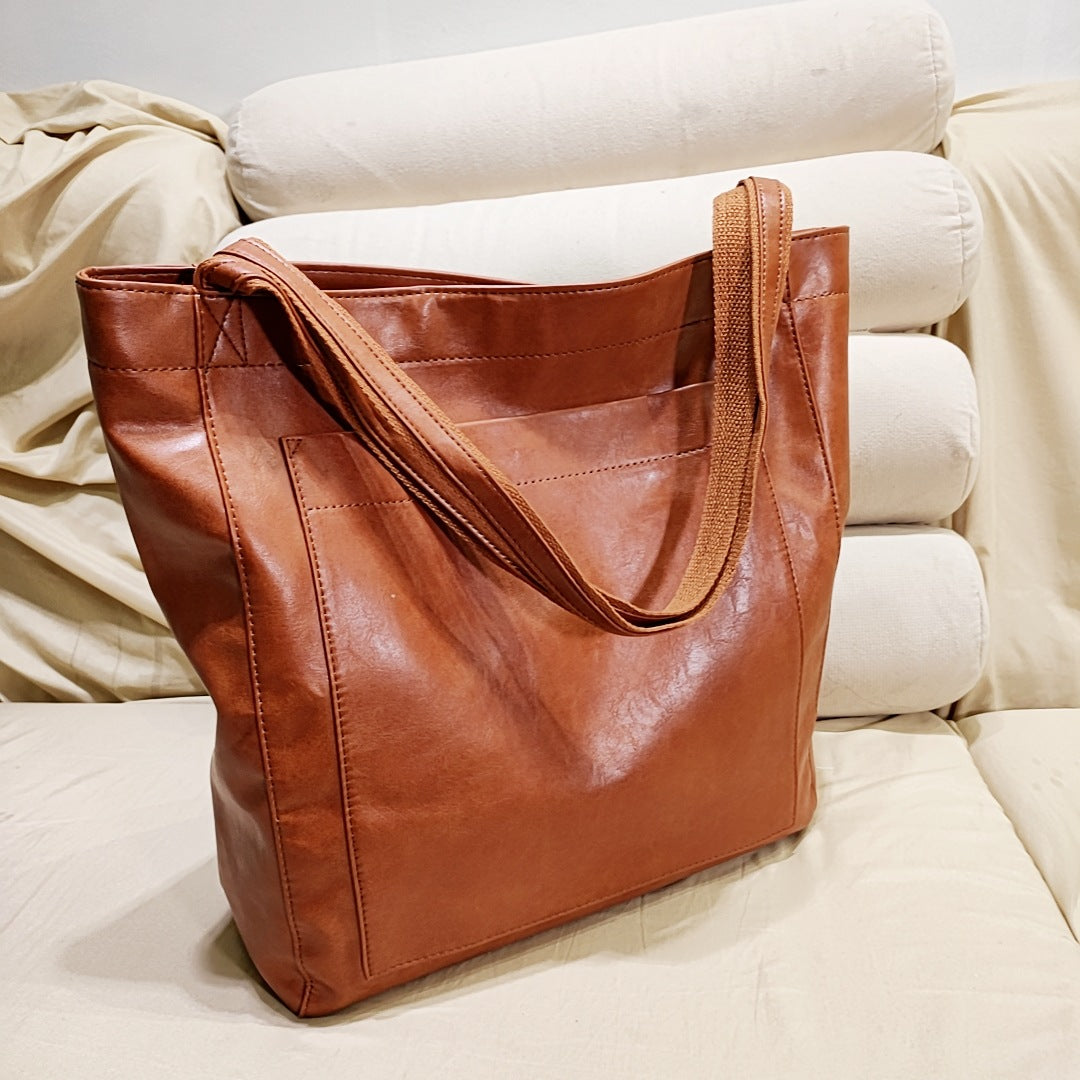 Nova - Borsa in pelle con chiusura a bottone e spazio extra Donna - - Acc bags borsa bottone chiusura donna extra new_for_google_may nova pelle Sale Womenbags - Concept Palermo