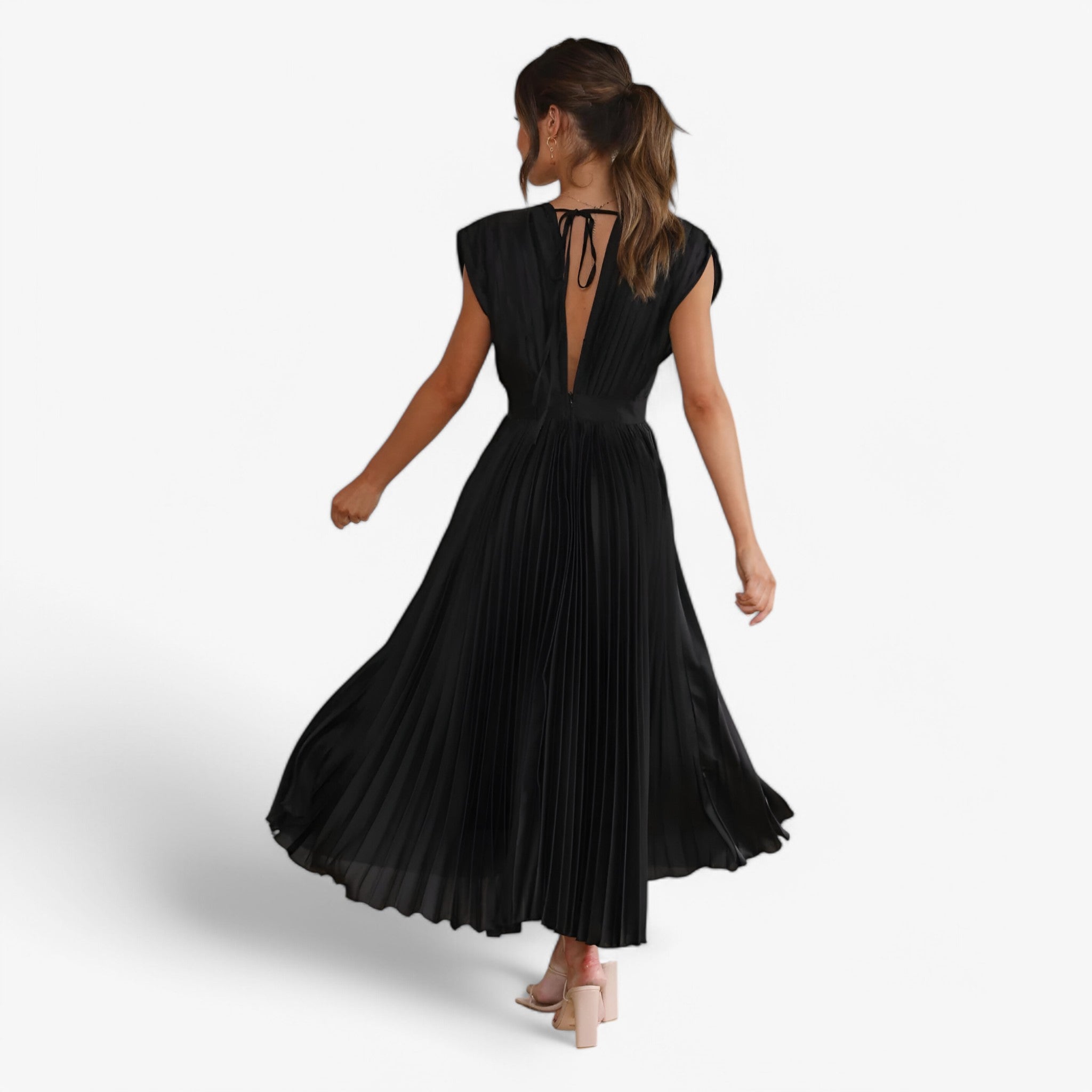 Maxi abito a pieghe confortevole Donna - - abito abito pieghe confortevole donna dresses pieghe - Concept Palermo