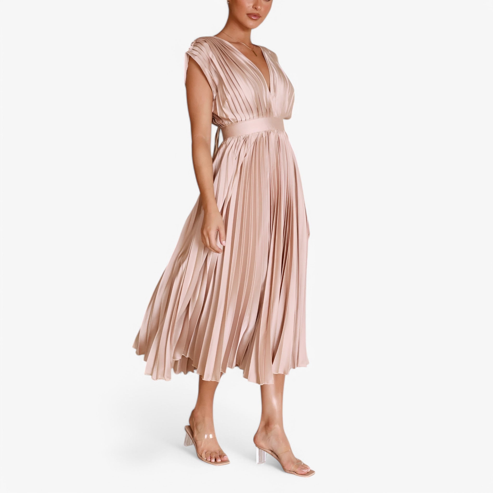 Maxi abito a pieghe confortevole Donna - - abito abito pieghe confortevole donna dresses pieghe - Concept Palermo