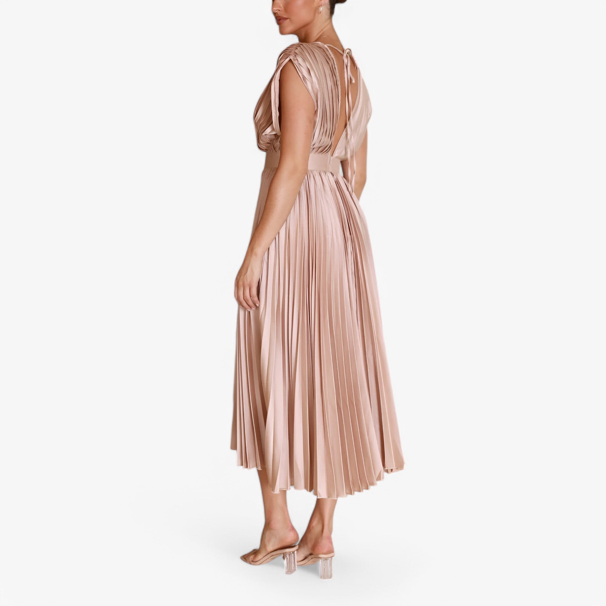 Maxi abito a pieghe confortevole Donna - - abito abito pieghe confortevole donna dresses pieghe - Concept Palermo