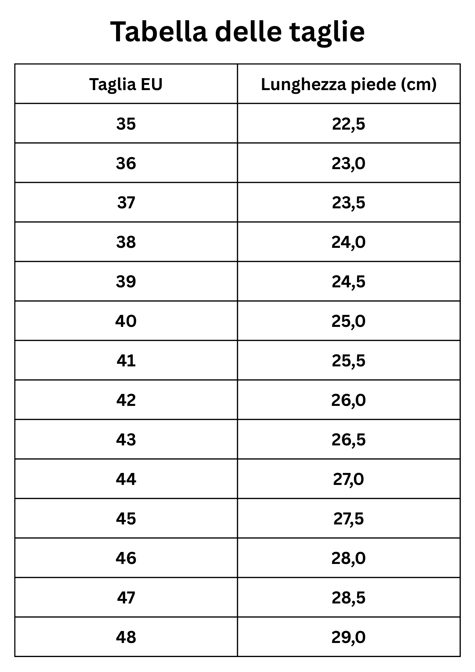 Size Guide