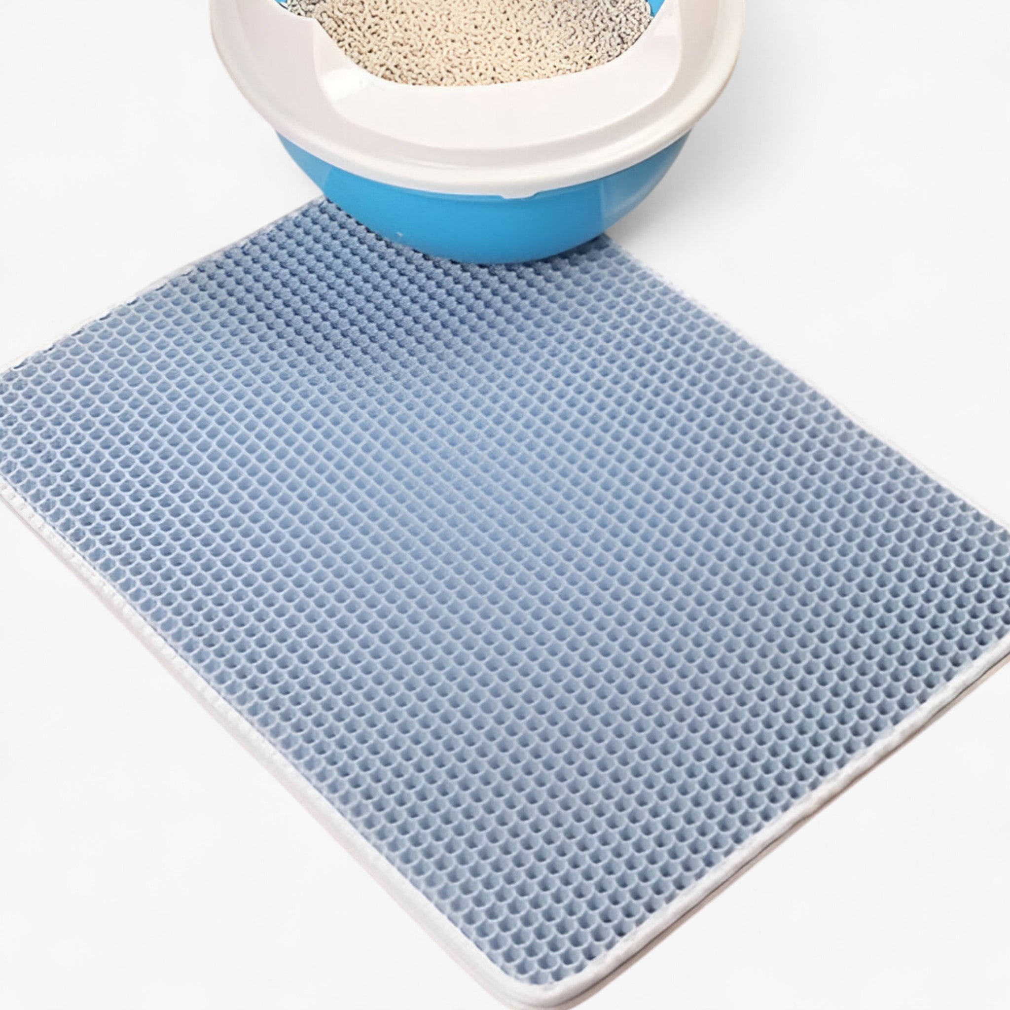 Tappetino Lettiera Gatto Impermeabile a Due Strati Uomo - Blu - accessori per gatti gatto impermeabile lettiera matte per gatti pets & supplies prodotto per gatti pulizia lettiera strati tappetino tappetino doppio strato tappetino impermeabile tappetino lettiera tappetino per casa tappetino per gatti tappetino riutilizzabile uomo - Concept Palermo