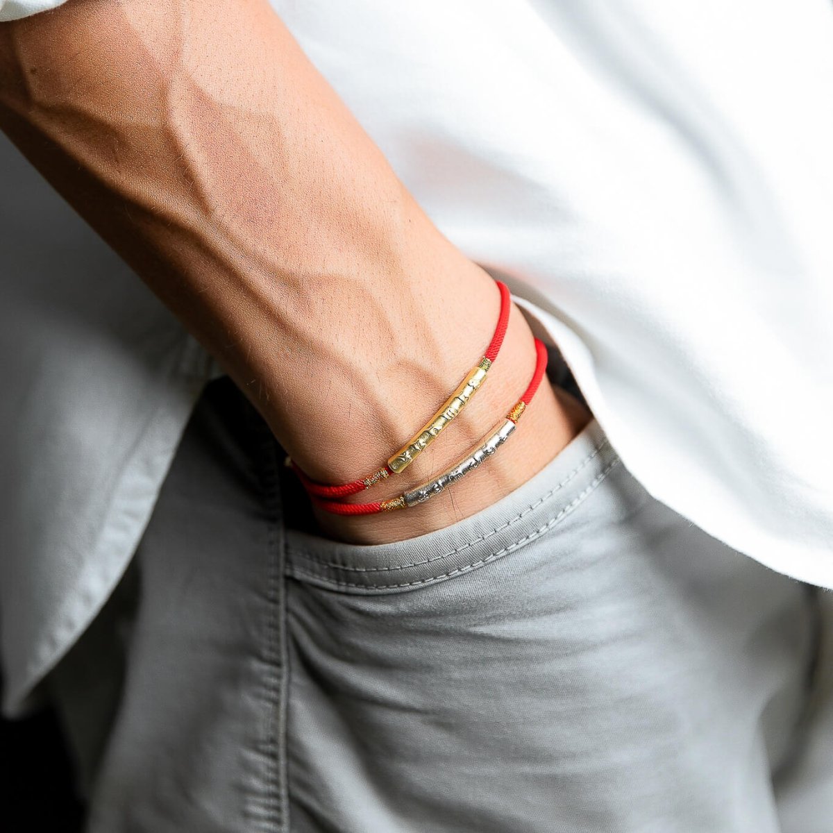 Braccialetto Tibetano Uomo in Legno Naturale, Amuleto Portafortuna Buddista Regolabile - - braccialetto braccialetto tibetano bracelet for men BRACELETS buddismo fortuna jewelry tibetano uomo - Concept Palermo