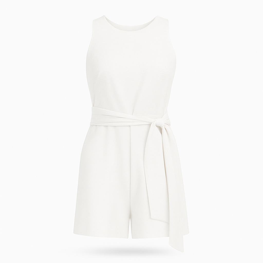 Tuta Donna per Ogni Occasione Poliestere - Bianco - abbigliamento versatile abito formale casual chic donna moda donna occasione ogni one-pieces poliestere taglio moderno tuta tuta donna tuta elegante tuta poliestere vestibilità comoda - Concept Palermo
