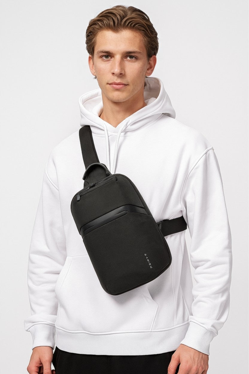 Borsa a Tracolla Oxford Bange – Nera, per Viaggio e Uso Quotidiano Donna - - bags bange borsa Borsa a Spalla Borsa a Tracolla Borsa da Viaggio Borsa Sling borsa tracolla donna fashion nera oxford quotidiano - Concept Palermo