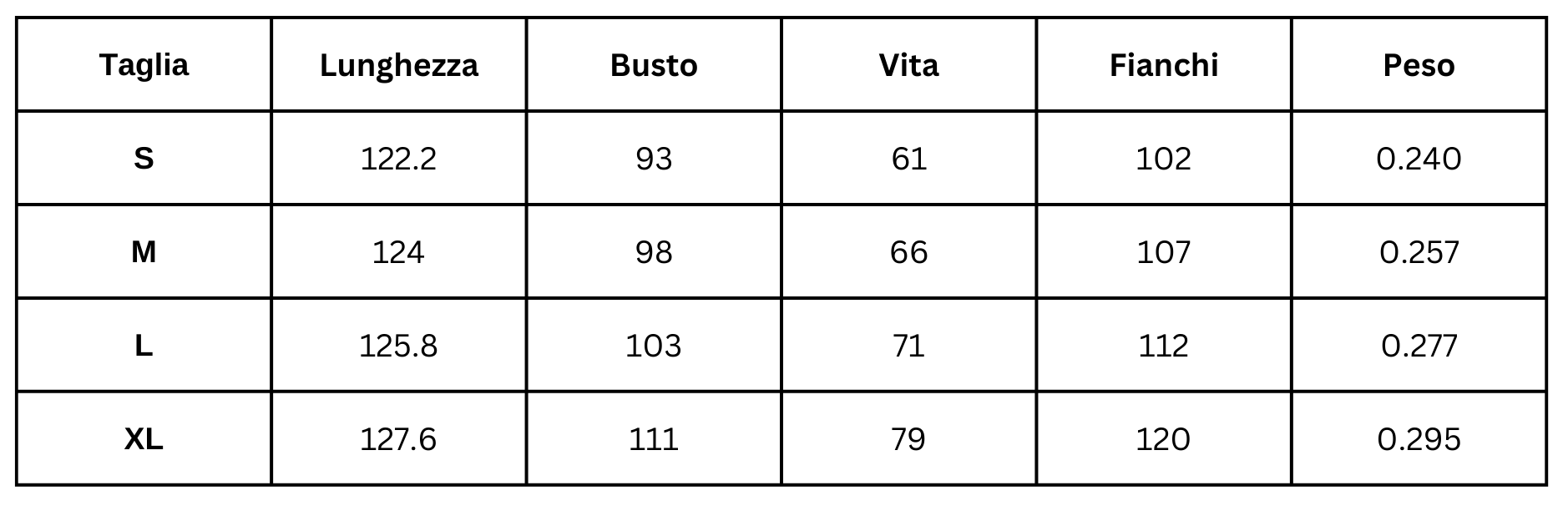 Size Guide