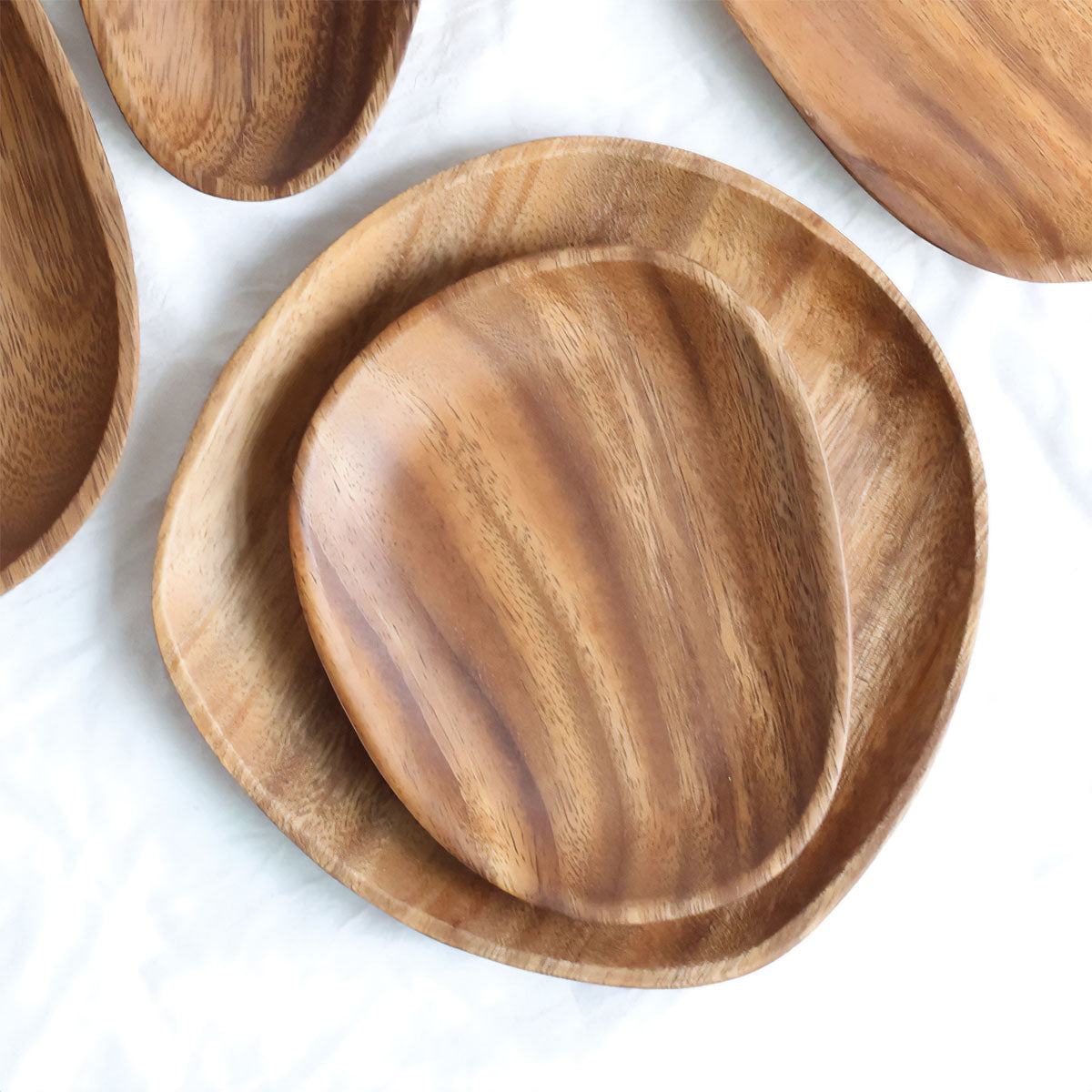 Piatti in Noce e Acacia Servizio da Tavola in Legno per Intrattenimento Stile - - acacia Decor home & garden intrattenimento Kitchen legno noce piatti piatti noce servizio Tableware - Concept Palermo