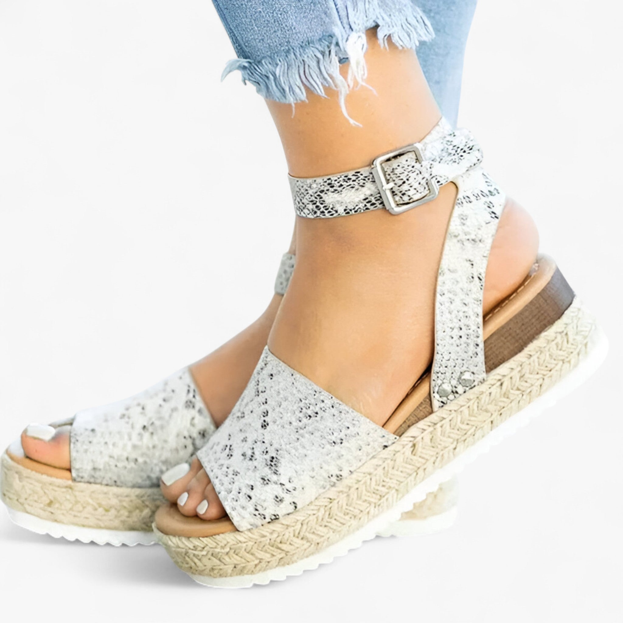 Sandali minimalisti senza lacci - Sandali da donna per un'eleganza semplice - Serpente - donna eleganza lacci minimalisti sandali sandali minimalisti sandals semplice women sandals - Concept Palermo