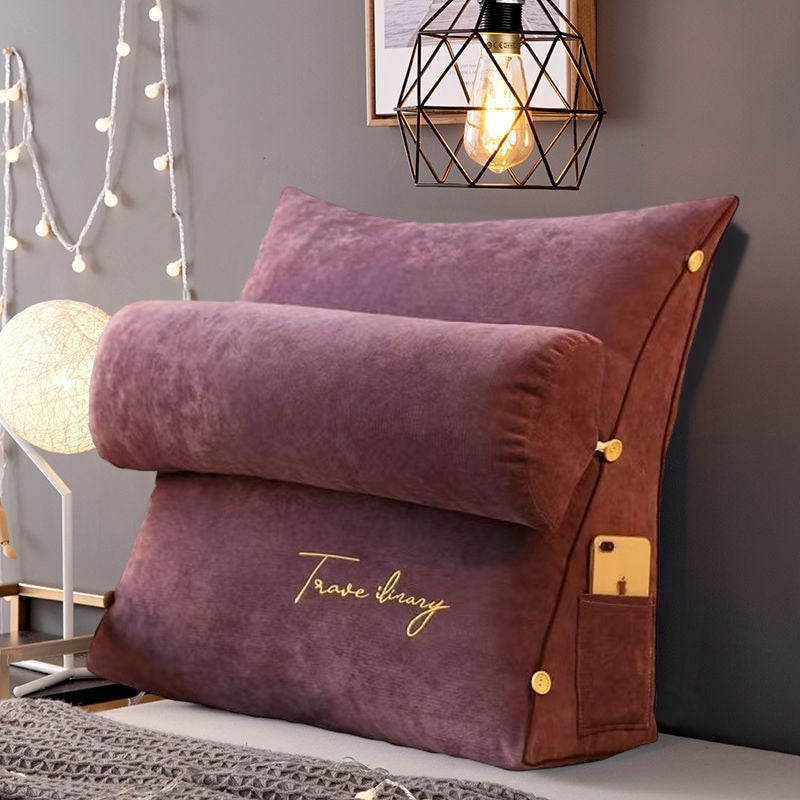 Cuscino Triangolare da Letto per Schienale, Supporto Ergonomico Uomo/Donna, Grigio - - cuscino cuscino letto home & garden letto new_for_google schienale triangolare uomo Zeer gewild-tag - Concept Palermo