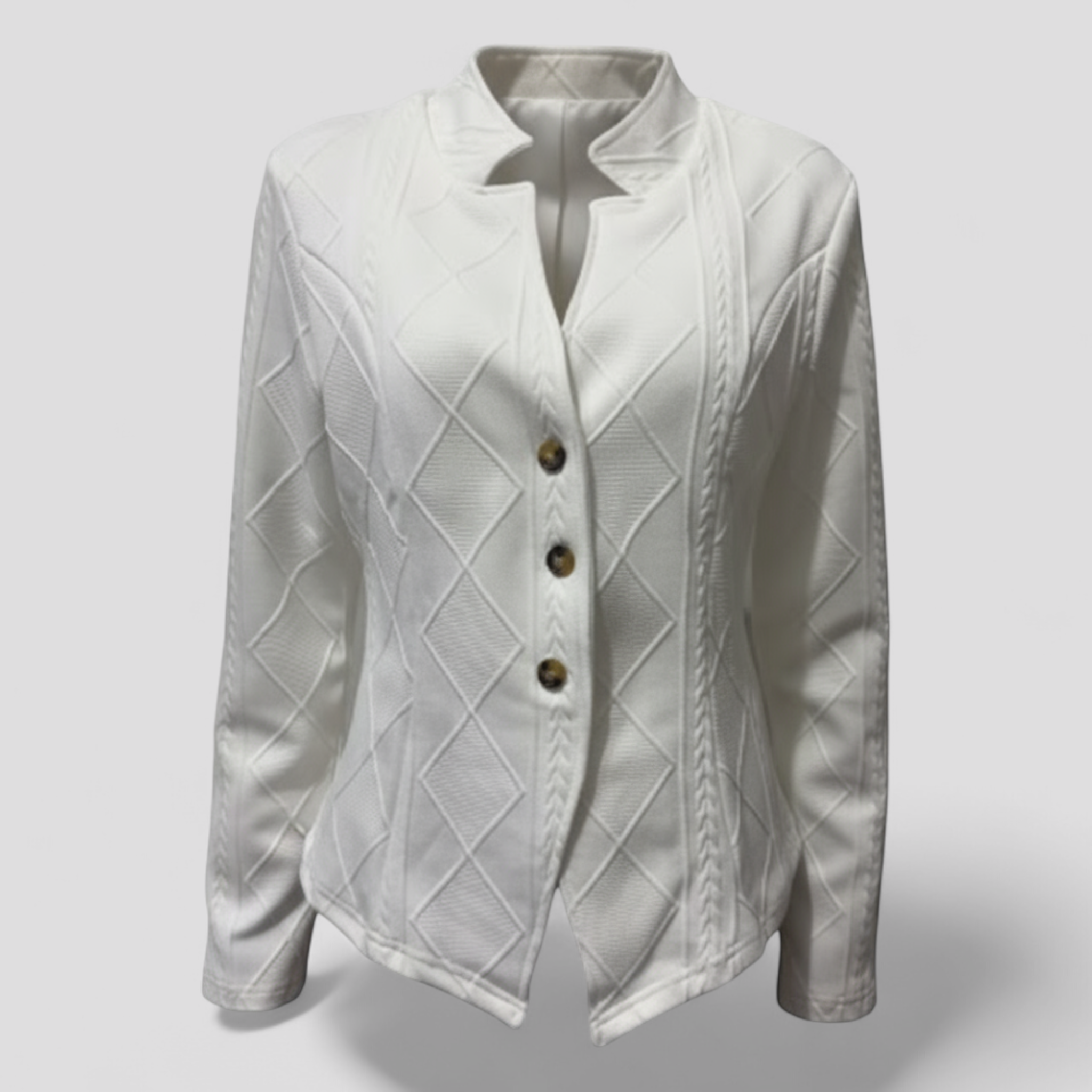 Camicia a Maniche Lunghe Pelle - Bianco - camicia camicia maniche lunghe maniche pelle women's coats & jackets - Concept Palermo
