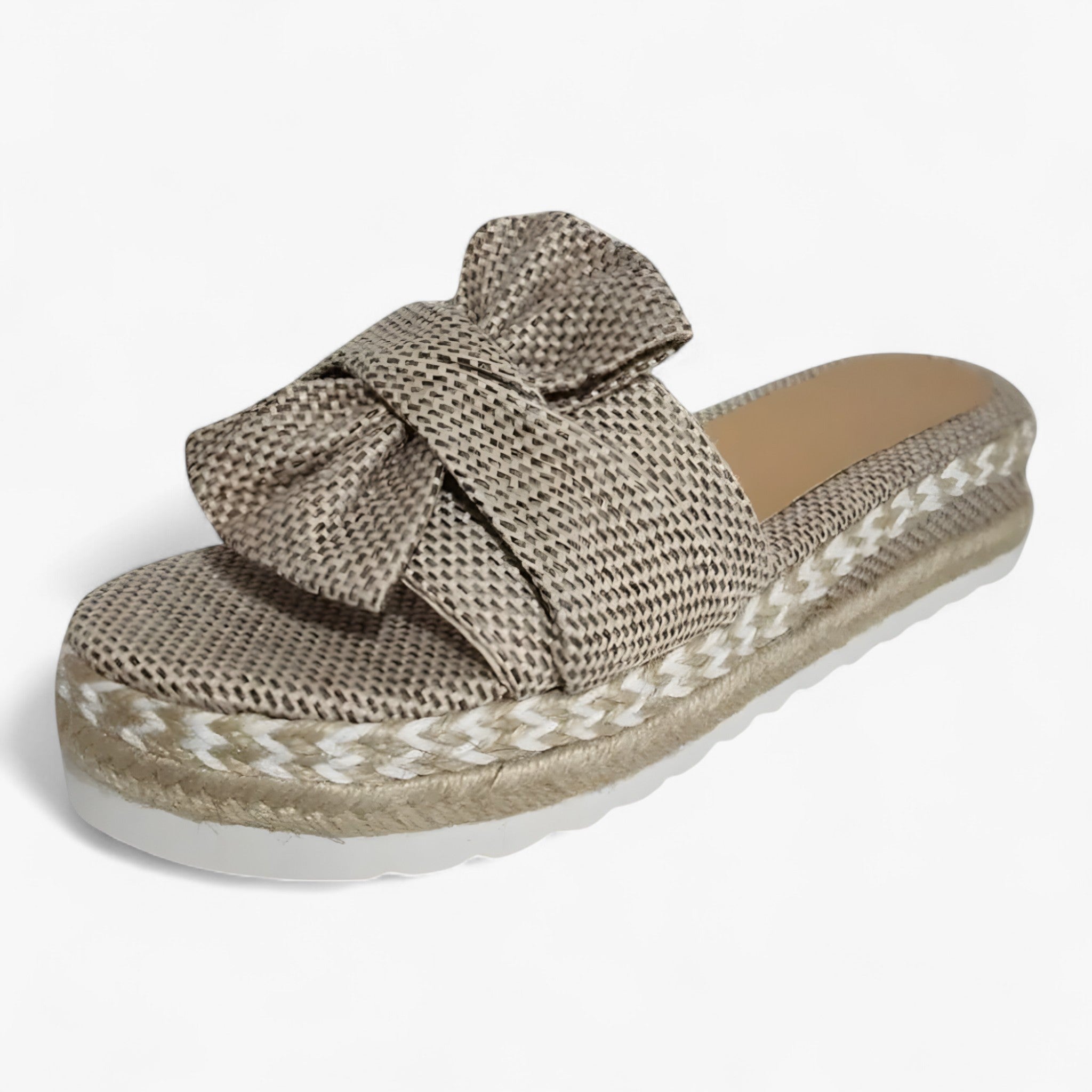 Sandalias cómodas para mujer con lazo elegante, material suave, varios colores y tallas