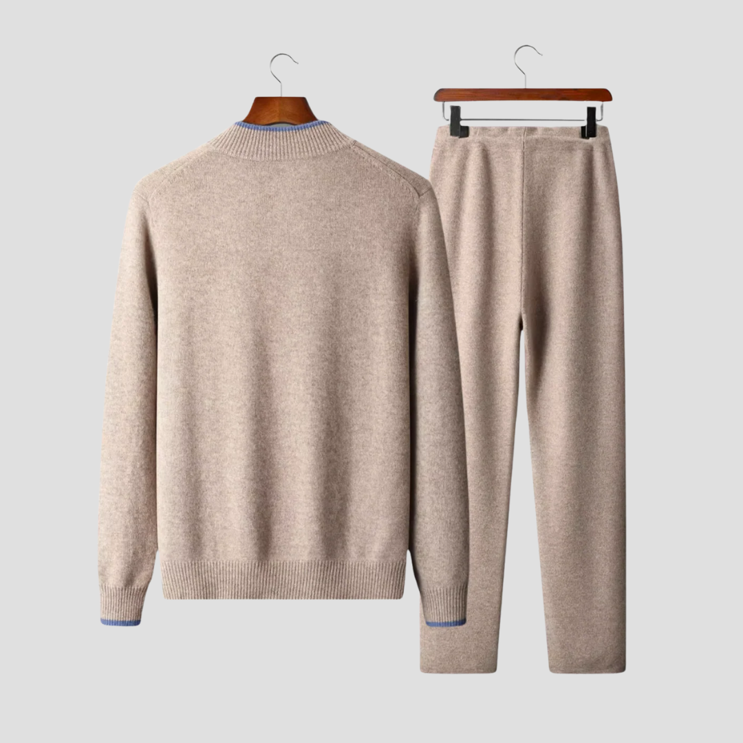 Set Lounge da Uomo in Lana Merino Due Pezzi Morbido Comfort - - ab Casual Outfit Chic Ensemble Comfortable Loungewear Cozy Evenings due pezzi Fall Fashion Home Relaxation lana merino Merino Wool set lounge uomo Stylish Joggers Winter Wear Wool Lounge Set - Concept Palermo