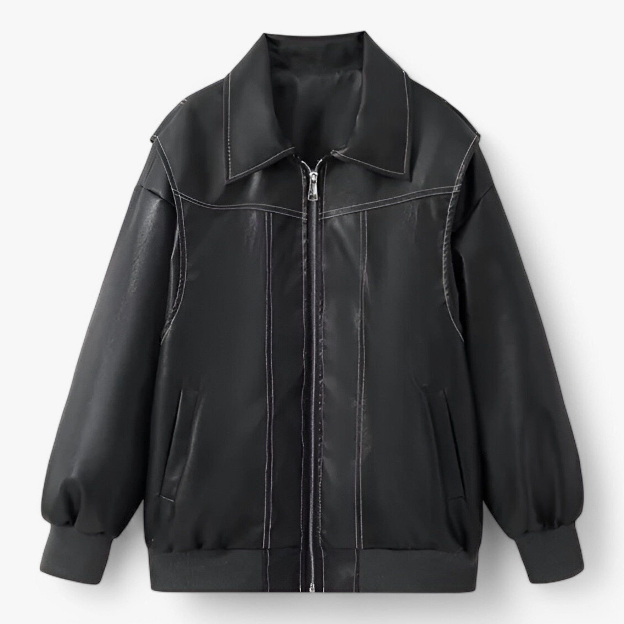 Giacca Chic da donna in similpelle Pelle - Nero - chic donna giacca giacca chic pelle similpelle women's coats & jackets - Concept Palermo