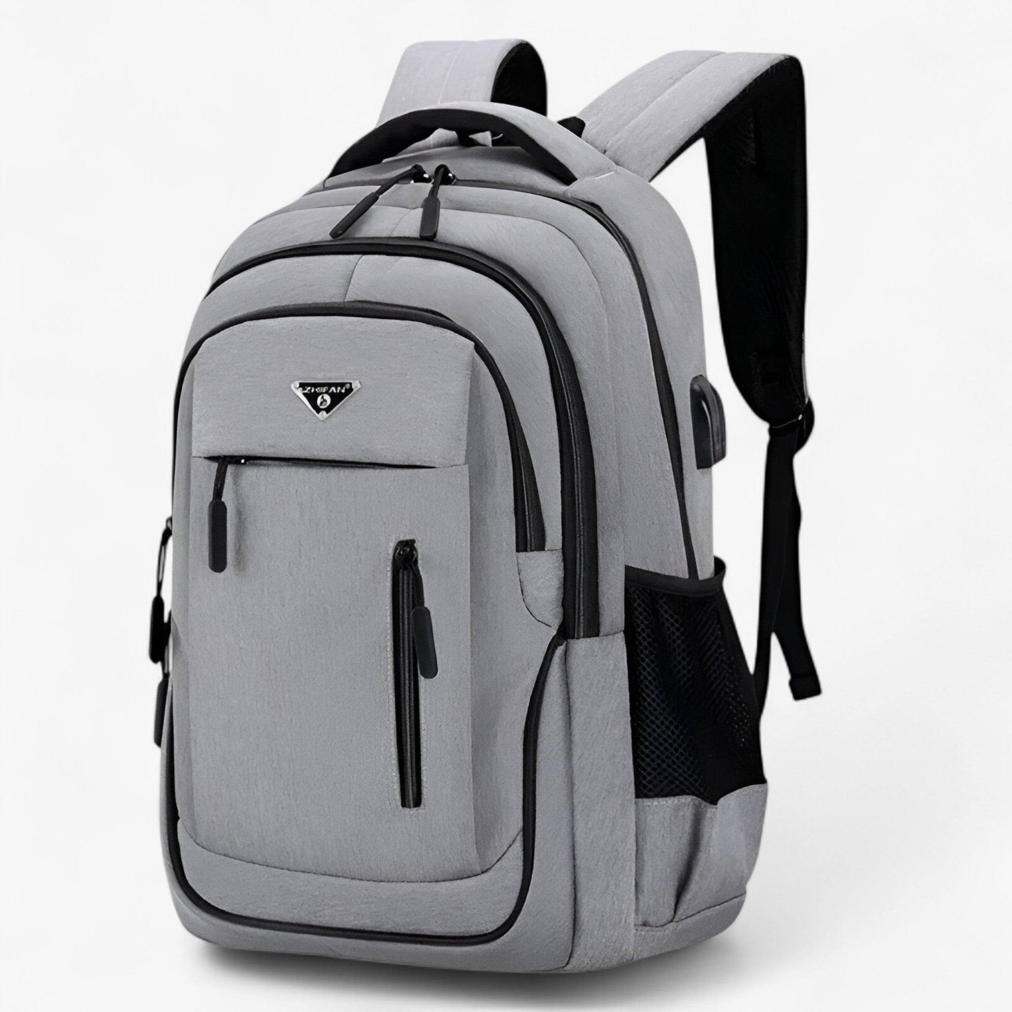 Zaino Laptop Spazioso per Studenti Uomo - Grigio chiaro - accessori zaino laptop spazioso studenti uomo zaini zaino zaino elegante zaino funzionale zaino laptop zaino Oxford zaino per studenti zaino spazioso zaino viaggiatore - Concept Palermo