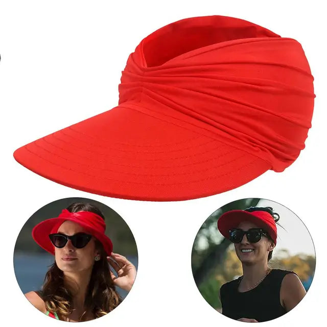 Cappello da spiaggia estivo con visiera ampia, cappello parasole pieghevole Uomo - Rosso Una misura - ampia Beach Hat cappello cappello spiaggia estivo Hat Women parasole pieghevole spiaggia Sun Hats uomo Women's Hat - Concept Palermo