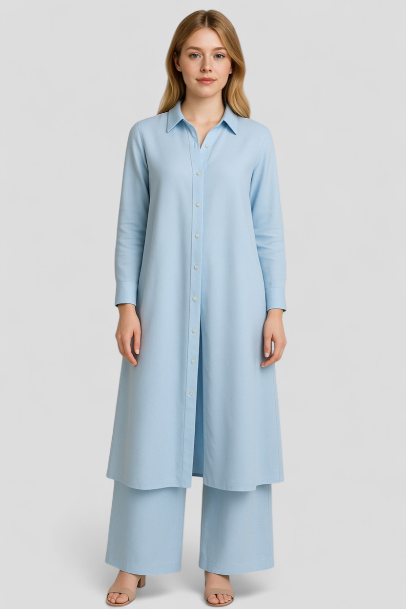 Completo Estivo Elegante Donna in Poliestere Leggero - Fresco, Vari Colori e Taglie - - abbigliamento estivo abiti estivi blousejurk comfort e stile completo completo donna donna estivo linnen estivo moda estiva outfit sets pantaloni in linnen poliestere set di linnen - Concept Palermo