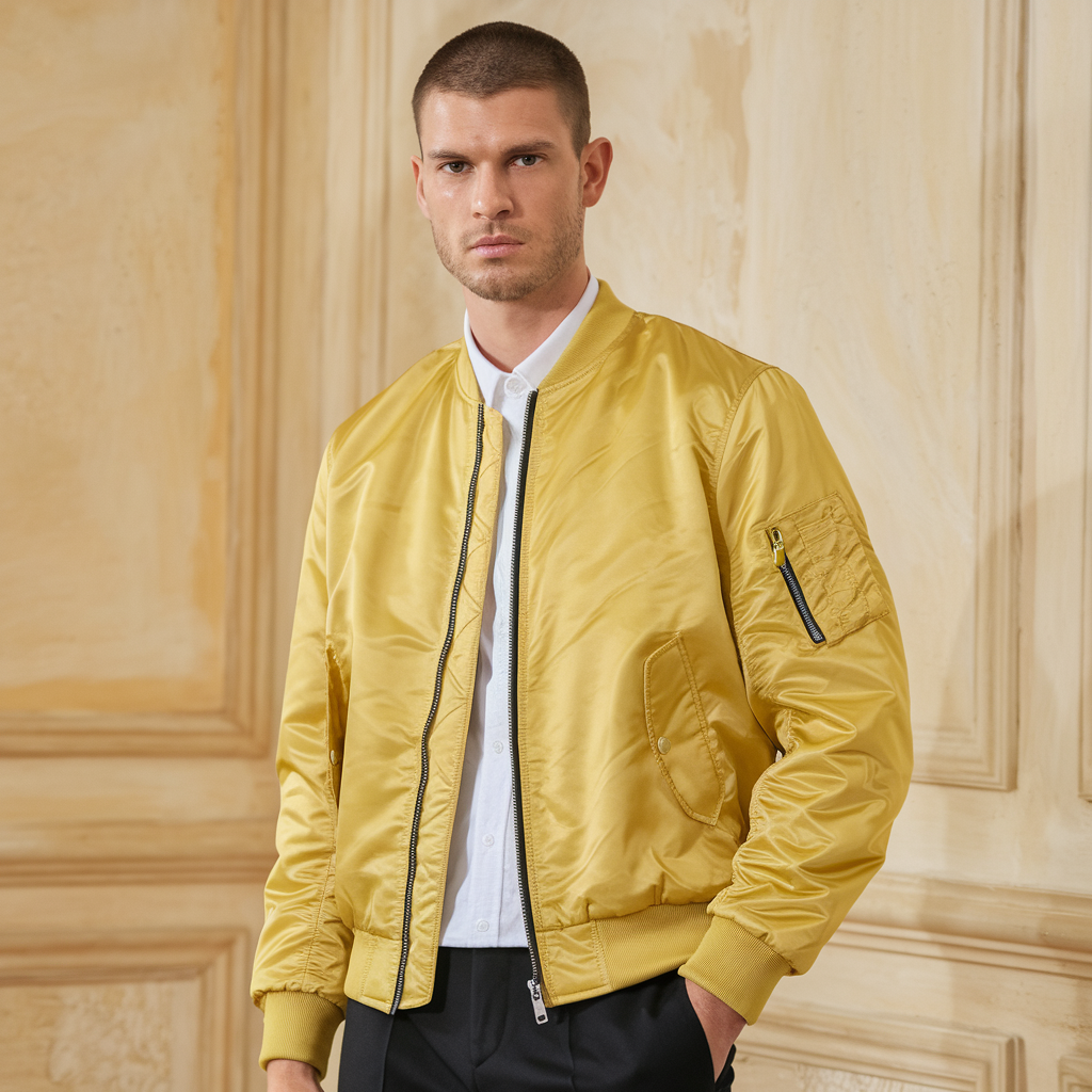 Giacca da pilota Aero Uomo - Giacca da volo con colletto rialzato Unicolore - - aero colletto giacca giacca pilota jacket jacket for men Jackets & Coats men's coats & jackets Outerwear & Jackets pilota rialzato unicolore winter jacket Winter jacket men - Concept Palermo