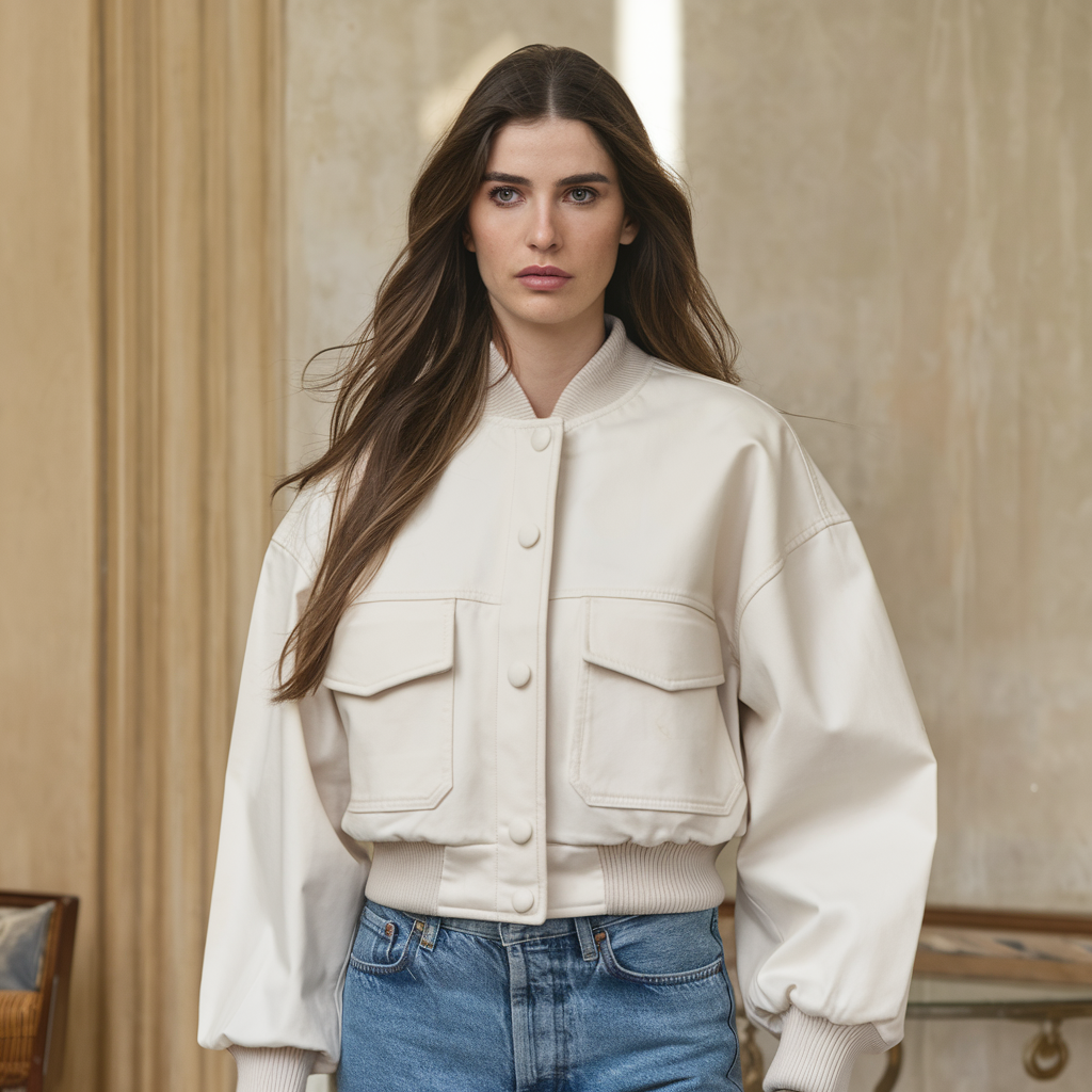 Giacca aviatore bomber per donne – Crop autunno/inverno - - autunno aviatore bomber crop donne giacca giacca aviatore inverno women's coats & jackets - Concept Palermo