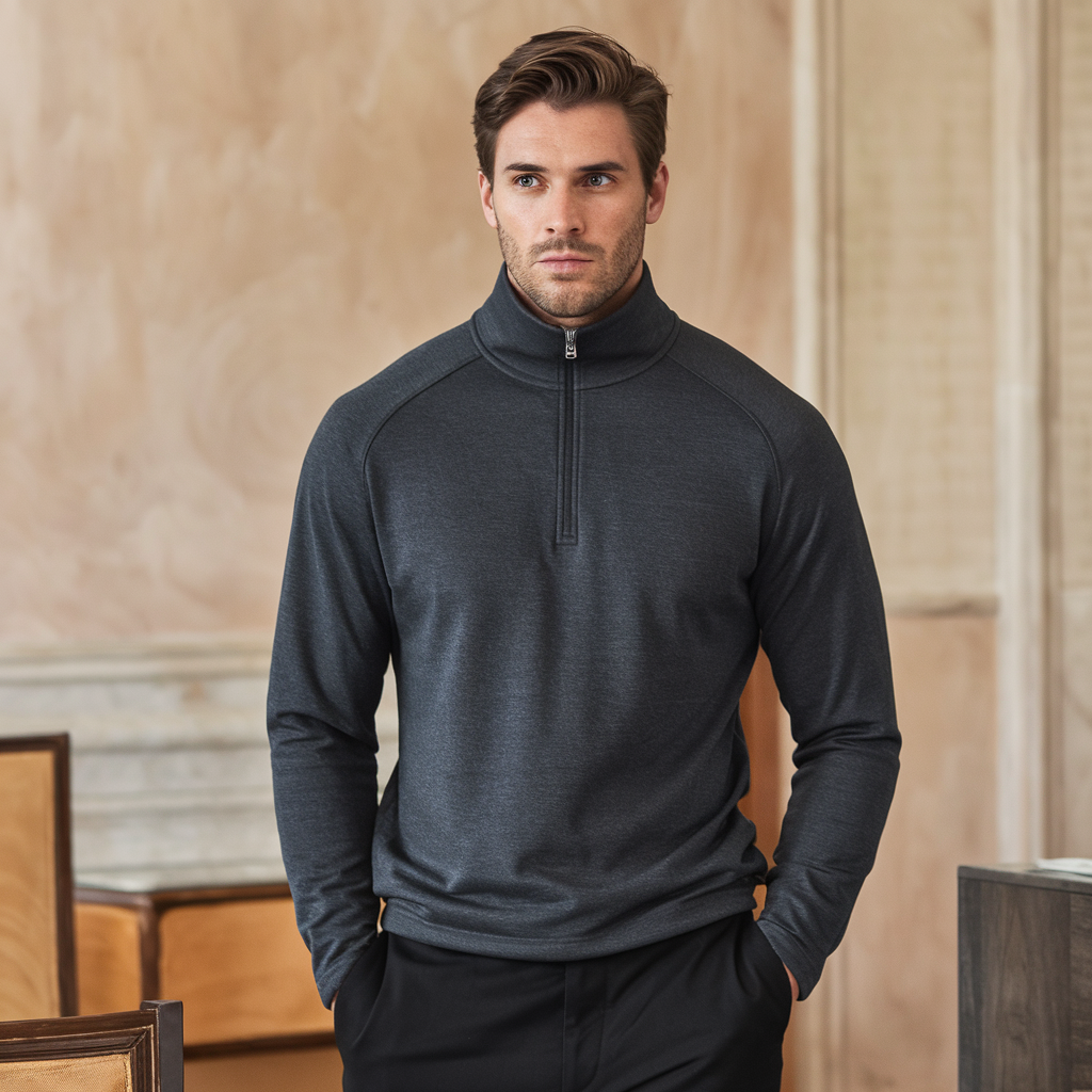 Maglione a mezza zip Uomo - - maglione maglione mezza men's sweater mezza uomo - Concept Palermo