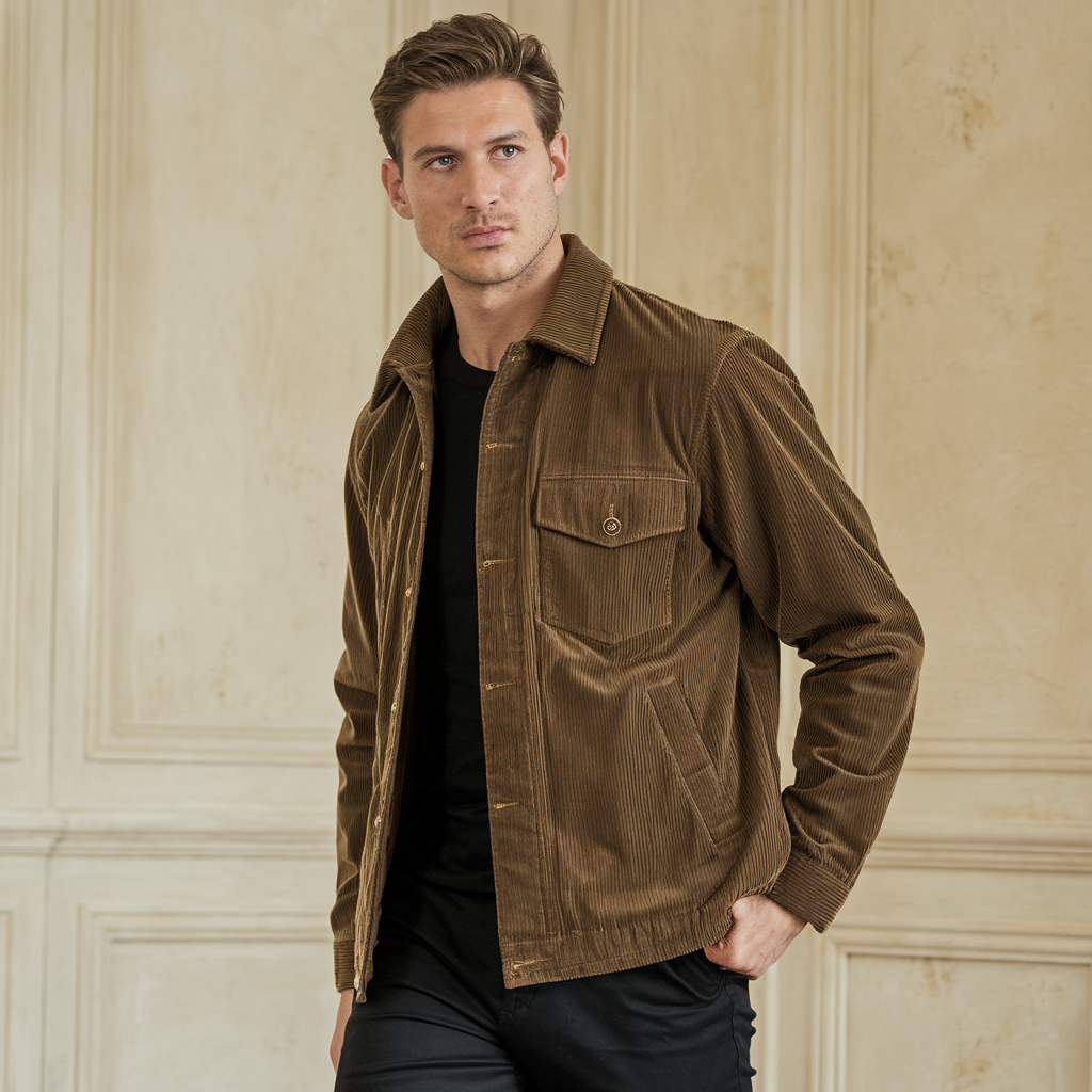Giacca di velluto a coste - Vintage e alla moda Uomo - - alla coste giacca giacca velluto Jacket men's coats & jackets Men's Fashion moda uomo velluto - Concept Palermo